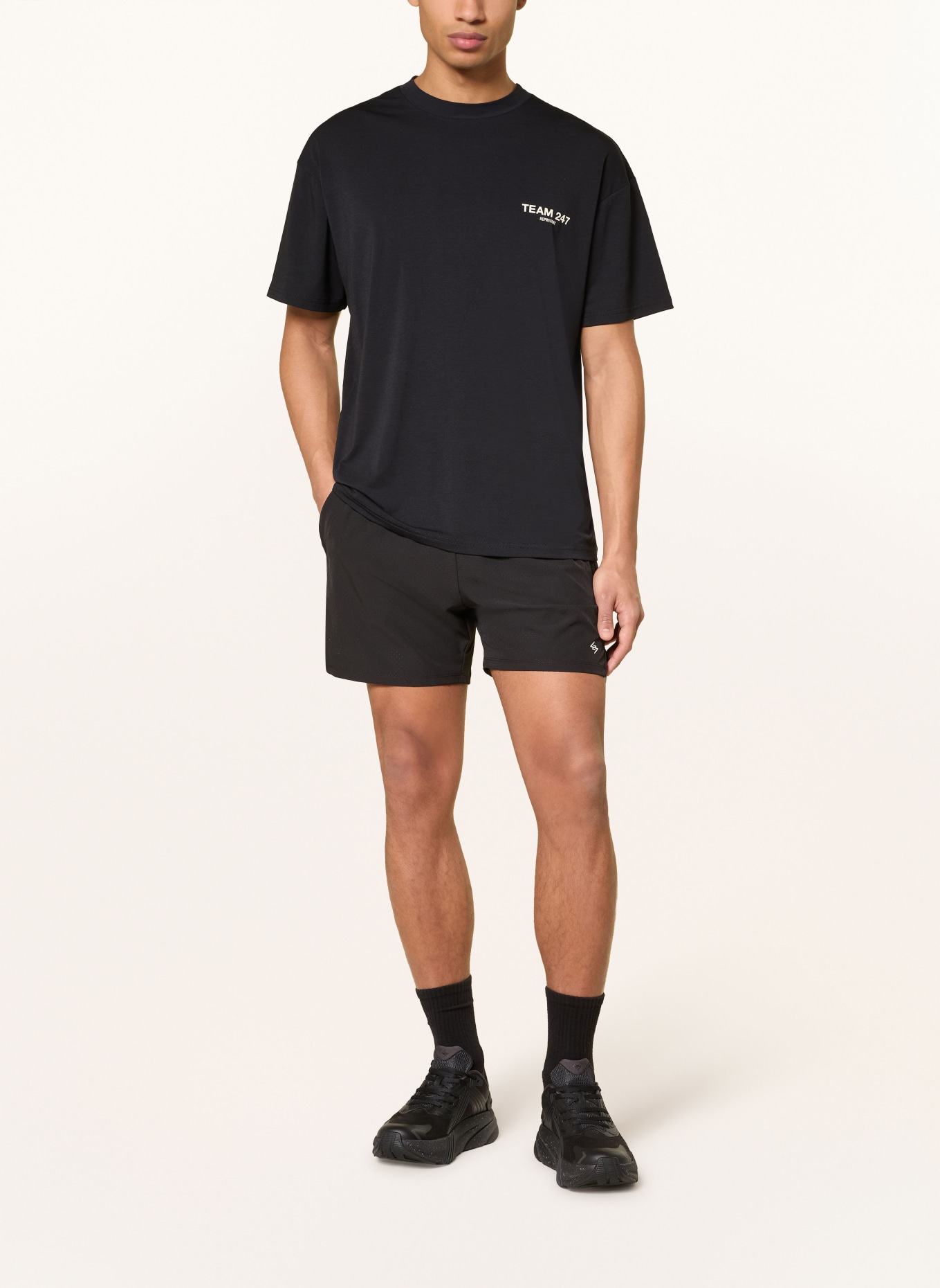 247 REPRESENT T-Shirt TEAM 247: SCHWARZ / CREME