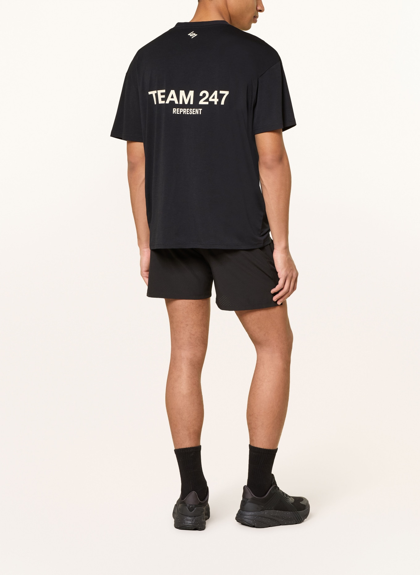247 REPRESENT T-Shirt TEAM 247: SCHWARZ / CREME