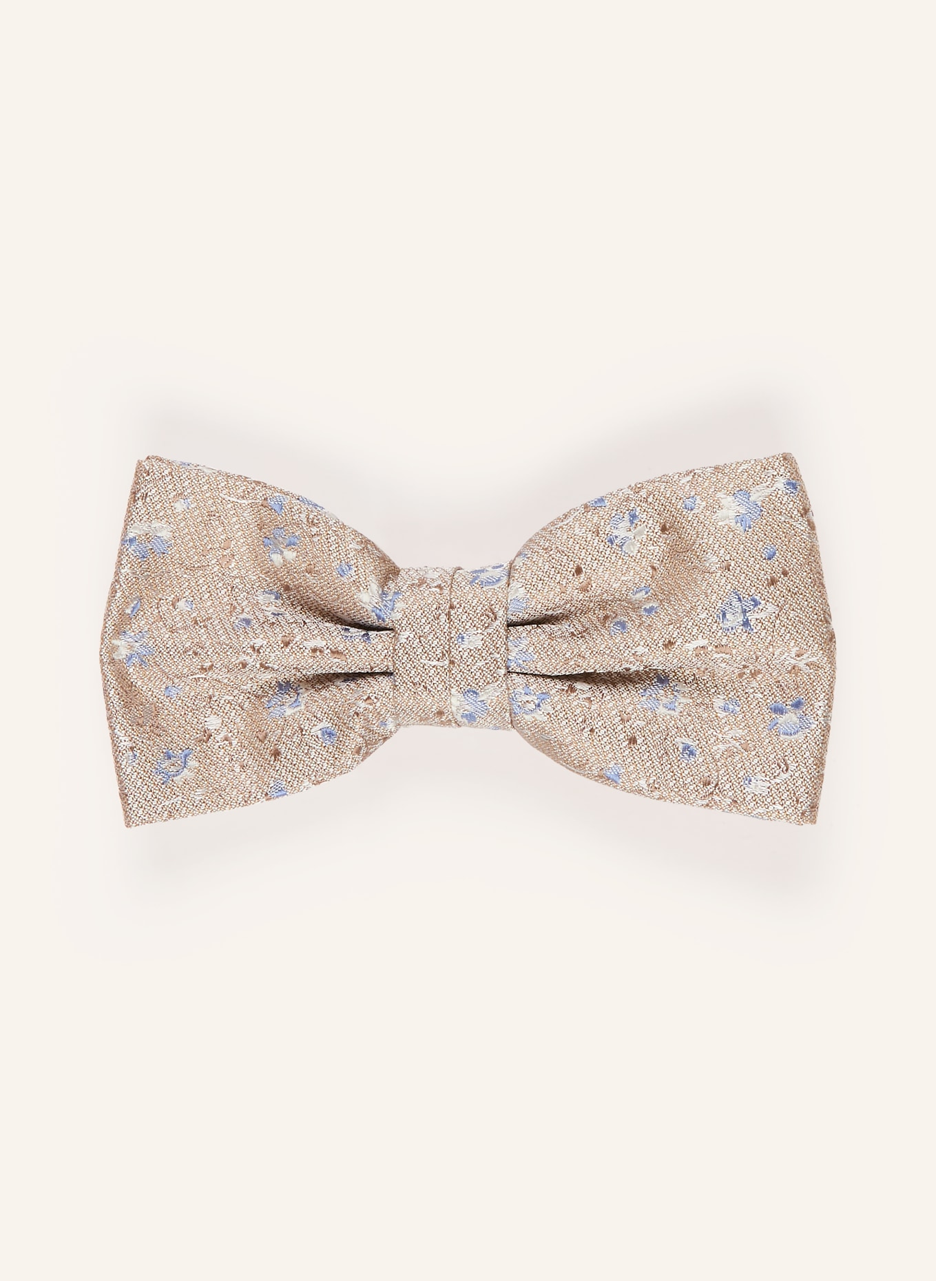 ROY ROBSON Set: Bow tie and pocket square: BEIGE / LIGHT BLUE
