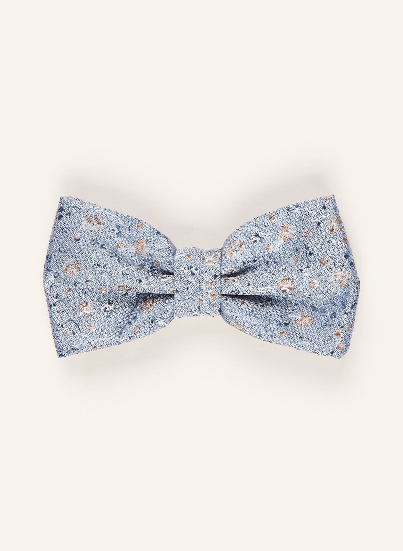 ROY ROBSON Set: Bow tie and pocket square: LIGHT BLUE / BEIGE
