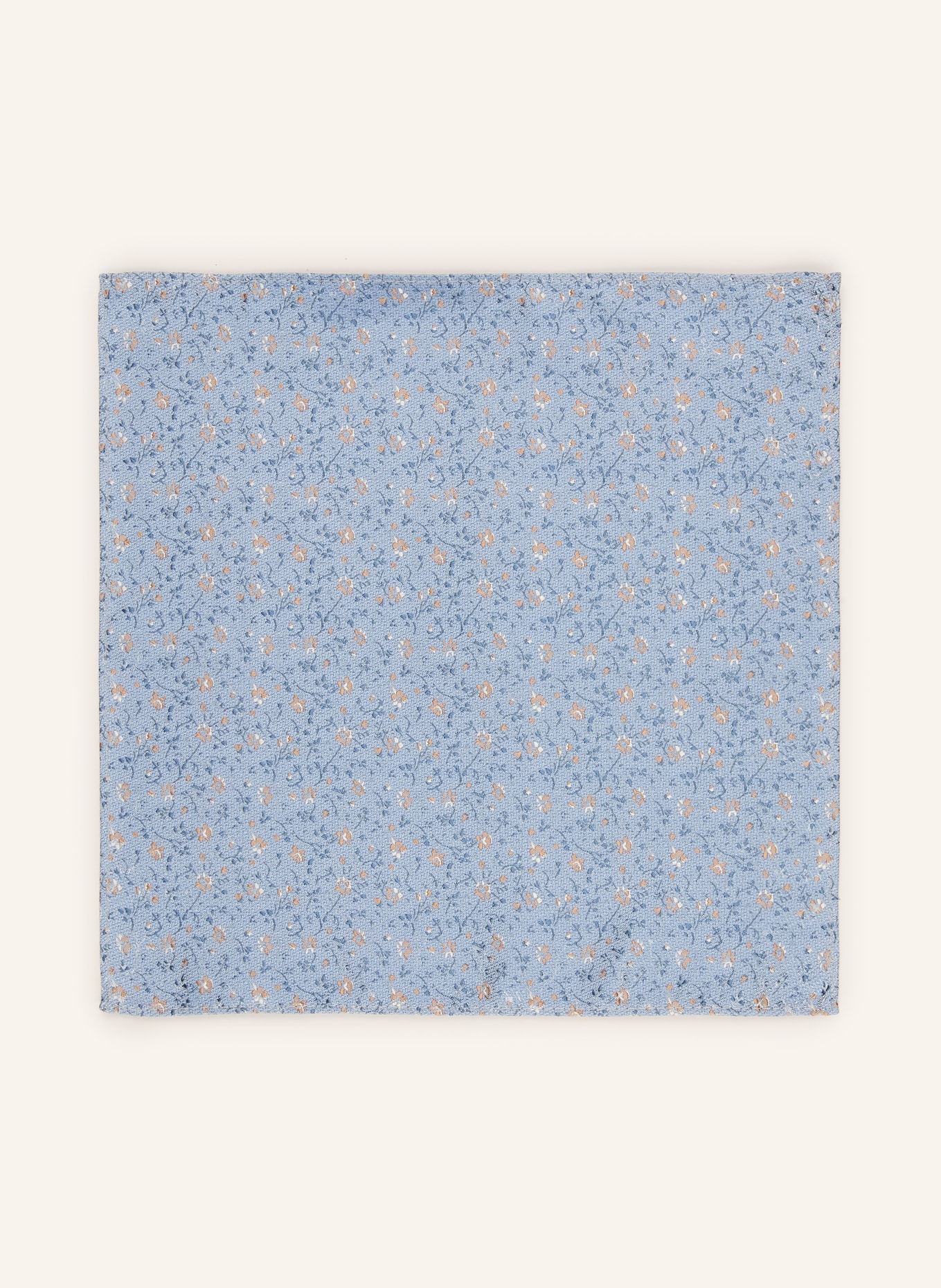 ROY ROBSON Set: Bow tie and pocket square: LIGHT BLUE / BEIGE