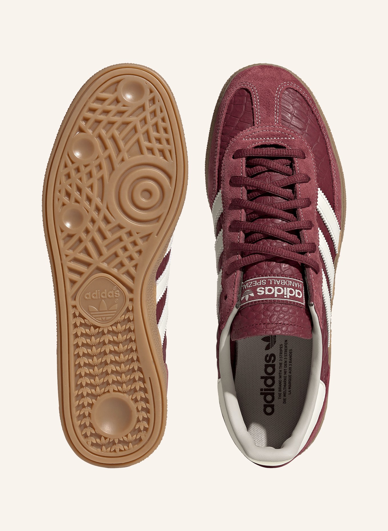 adidas Originals Tenisky HANDBALL SPEZIAL: ČERVENÁ / KRÉMOVÁ