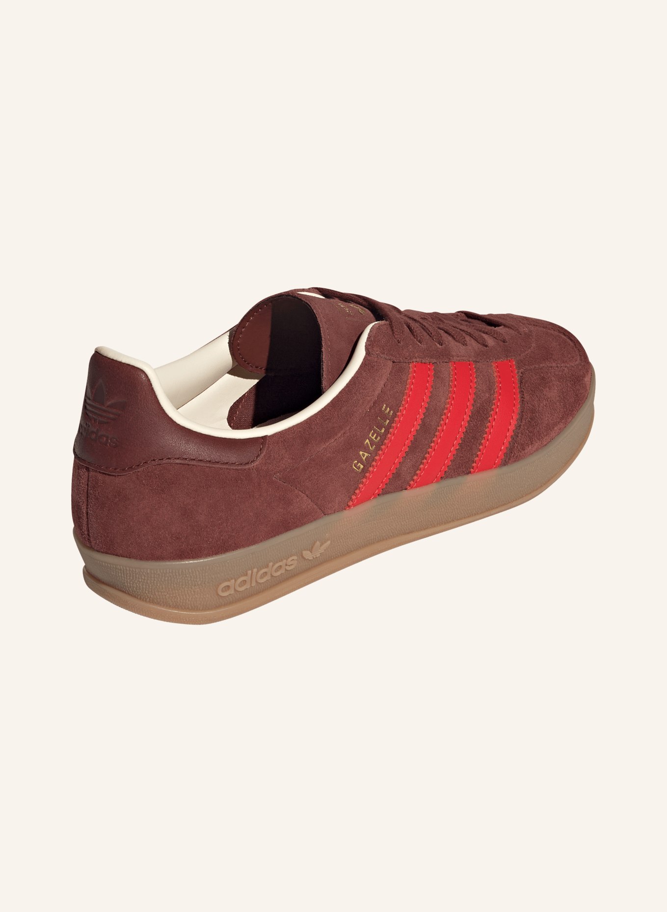 adidas Originals GAZELLE INDOOR sneaker: BROWN / RED