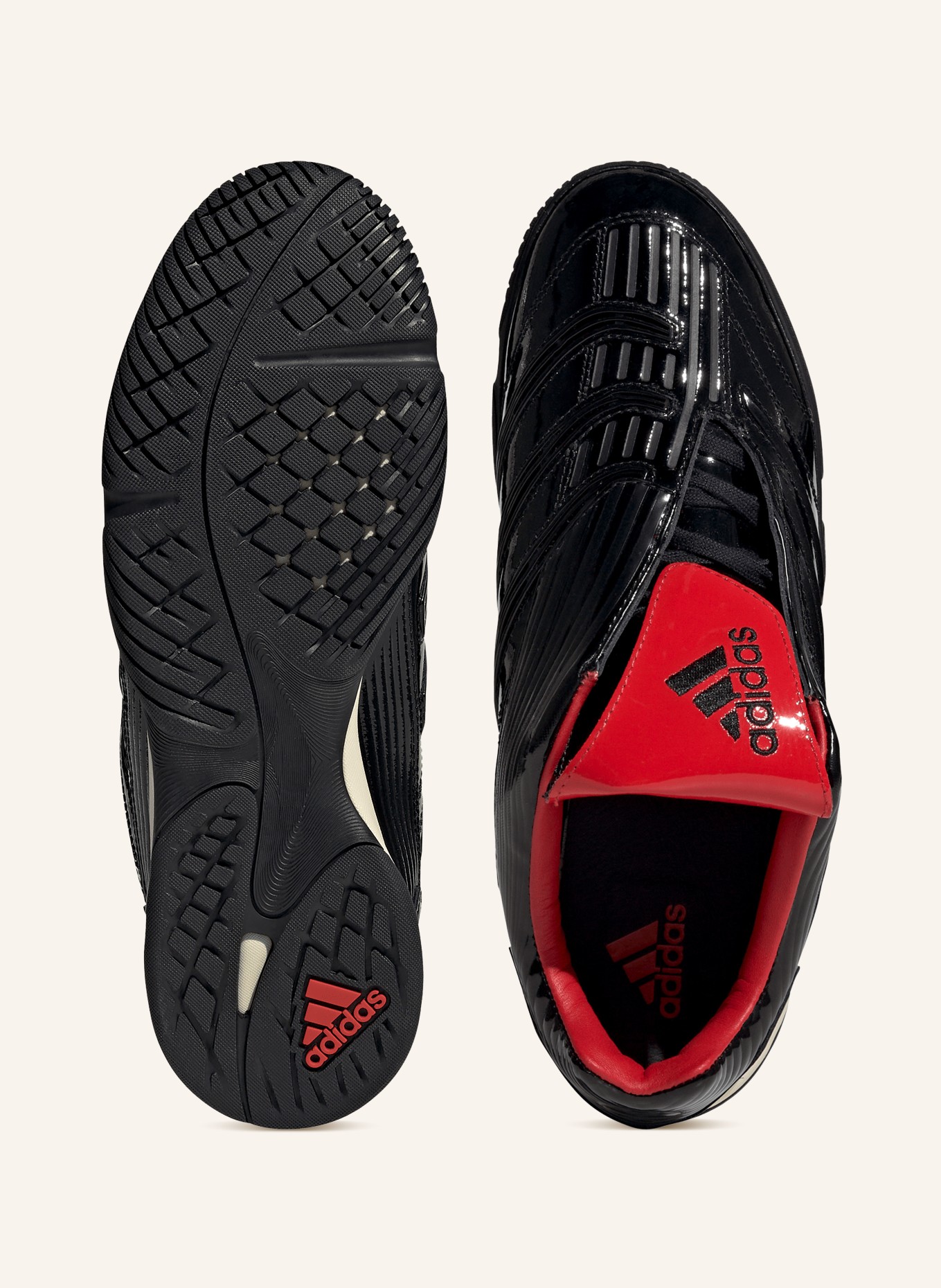 adidas Originals Lakované tenisky PREDATOR SALA: ČERNÁ / ČERVENÁ