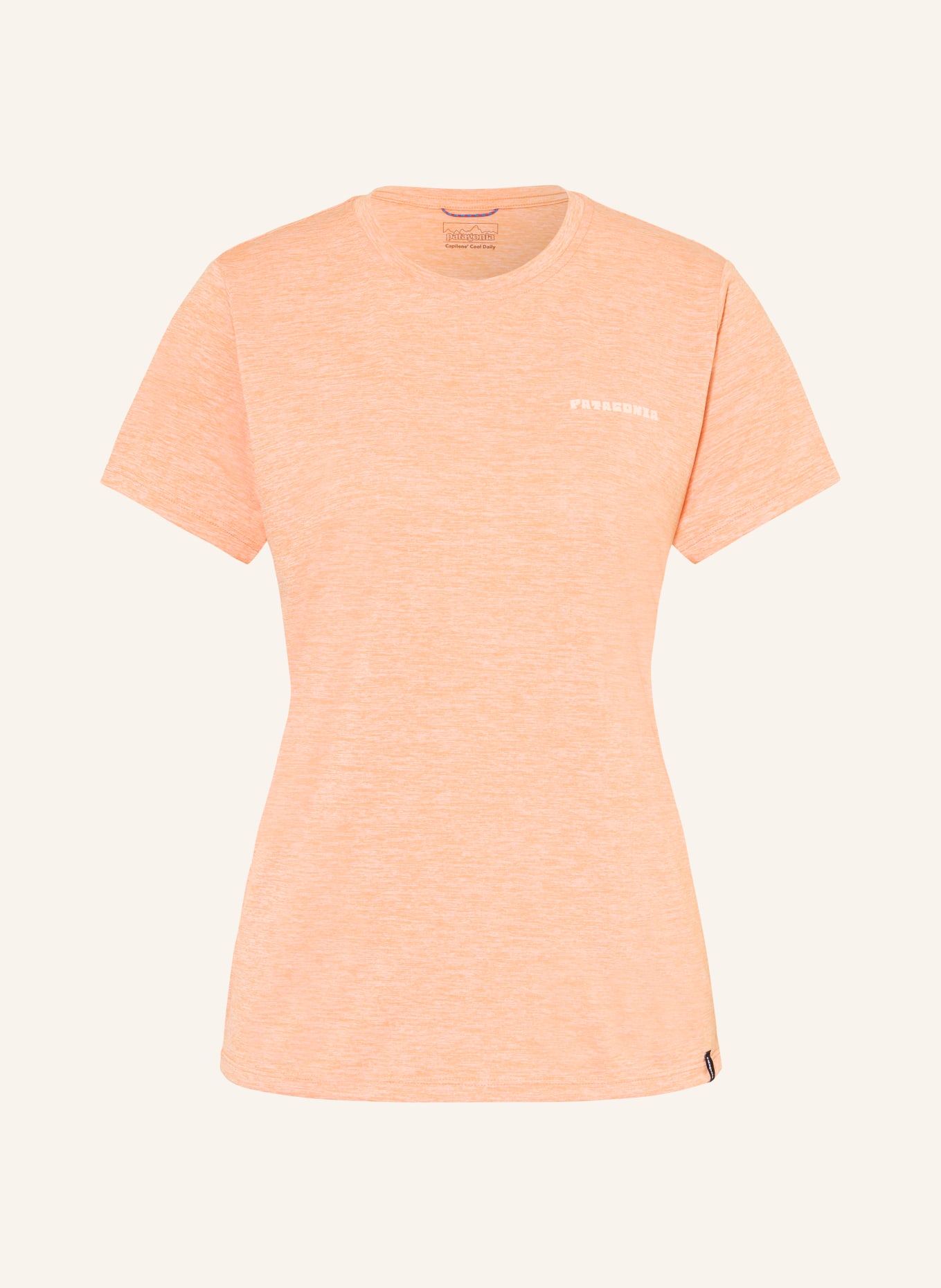 patagonia Tričko CAPILENE® COOL DAILY: TMAVĚ ORANŽOVÁ