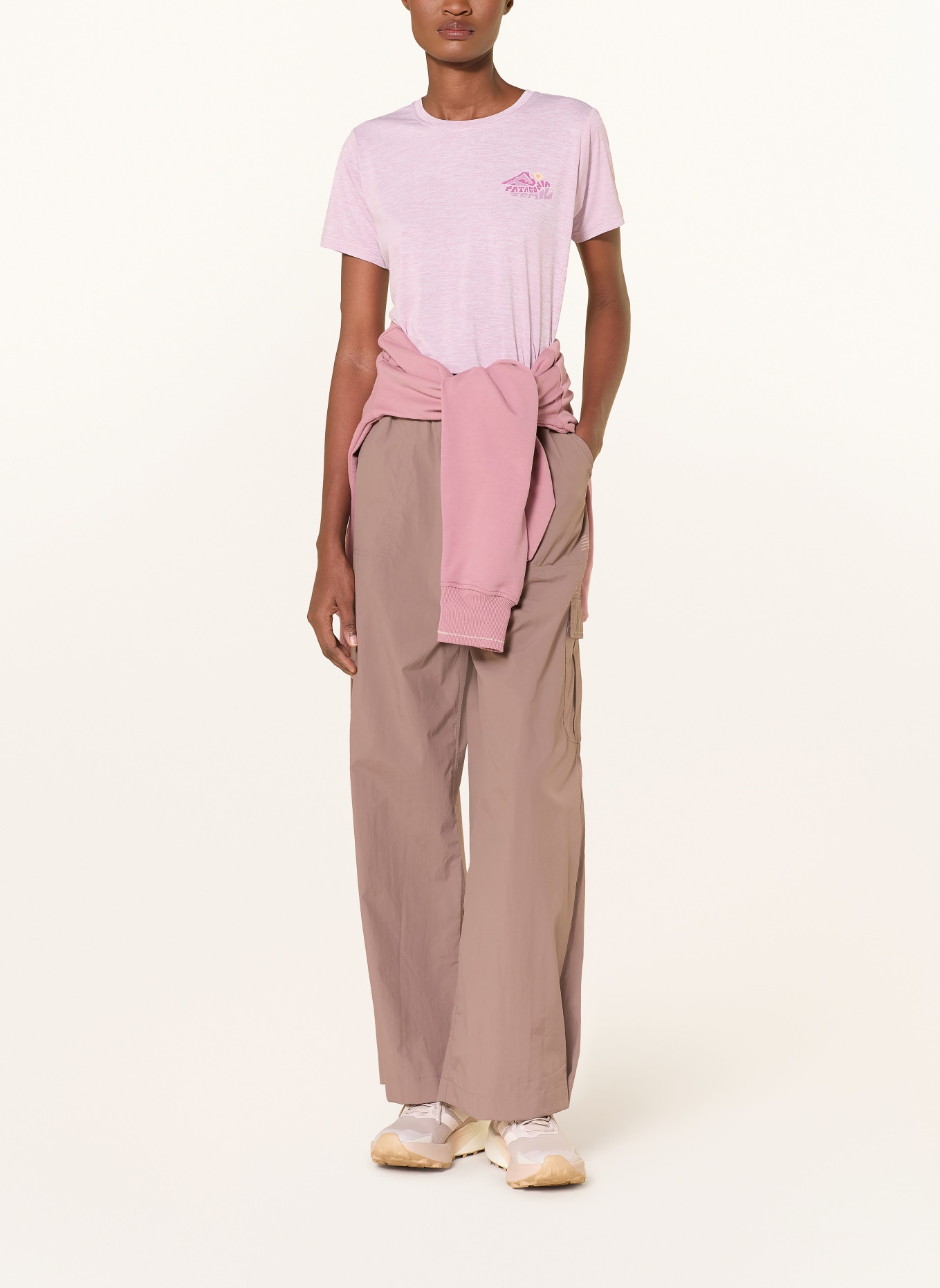 patagonia Tričko CAPILENE® COOL DAILY: RŮŽOVÁ