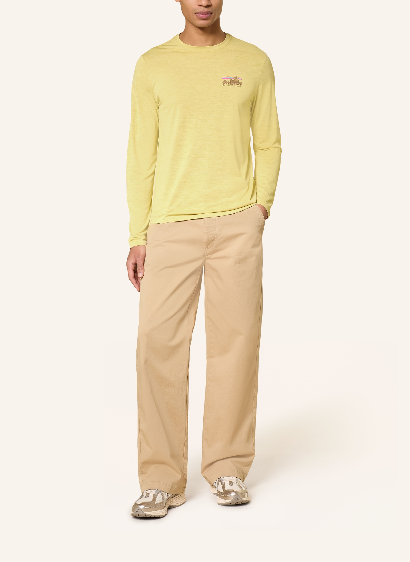 patagonia Funkční tričko CAPILENE® COOL DAILY '73 SKYLINE: TMAVĚ ŽLUTÁ