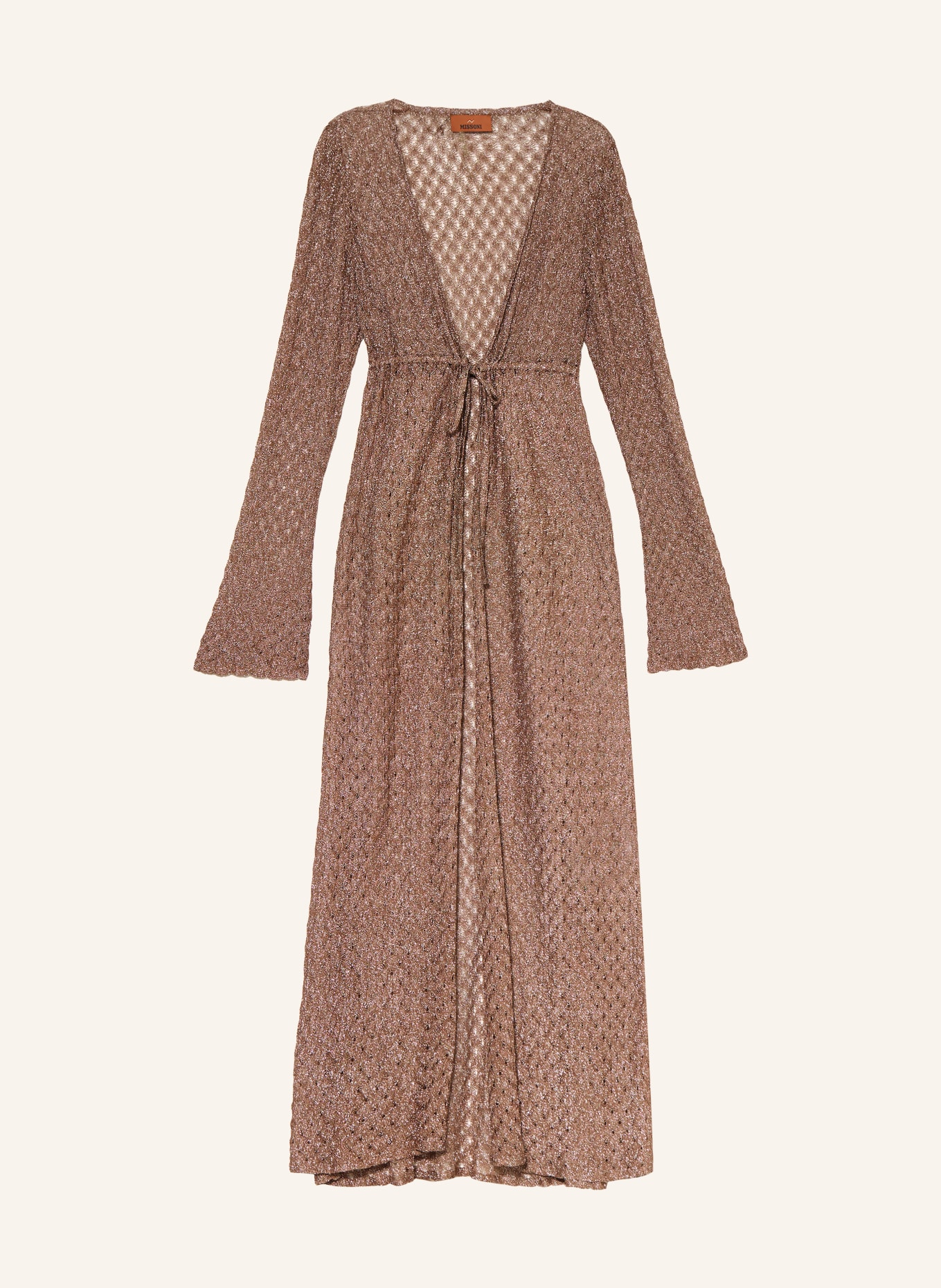 MISSONI Strandkleid mit Glitzergarn: BRAUN