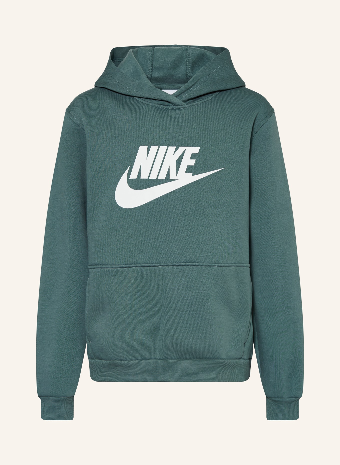 Nike Hoodie: GRÜN / WEISS