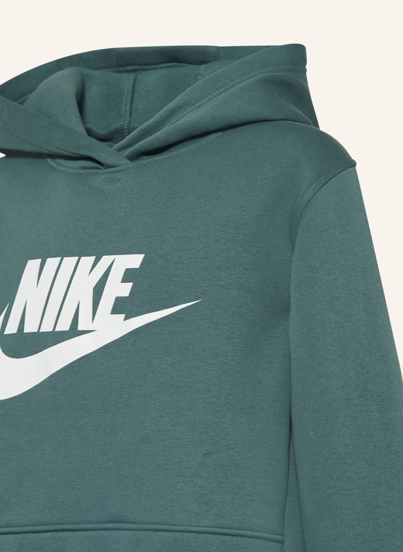 Nike Hoodie: GRÜN / WEISS