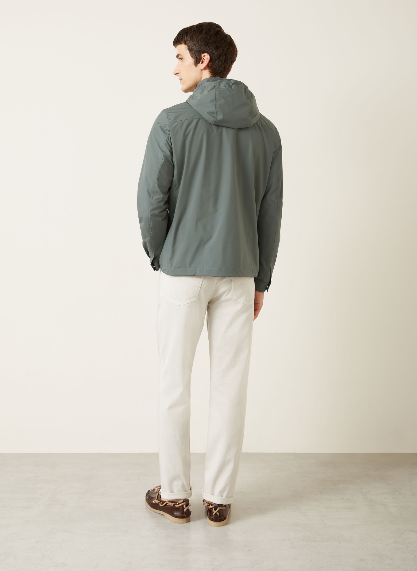 MOORER Blouson FENZI mit abnehmbarer Kapuze: PETROL