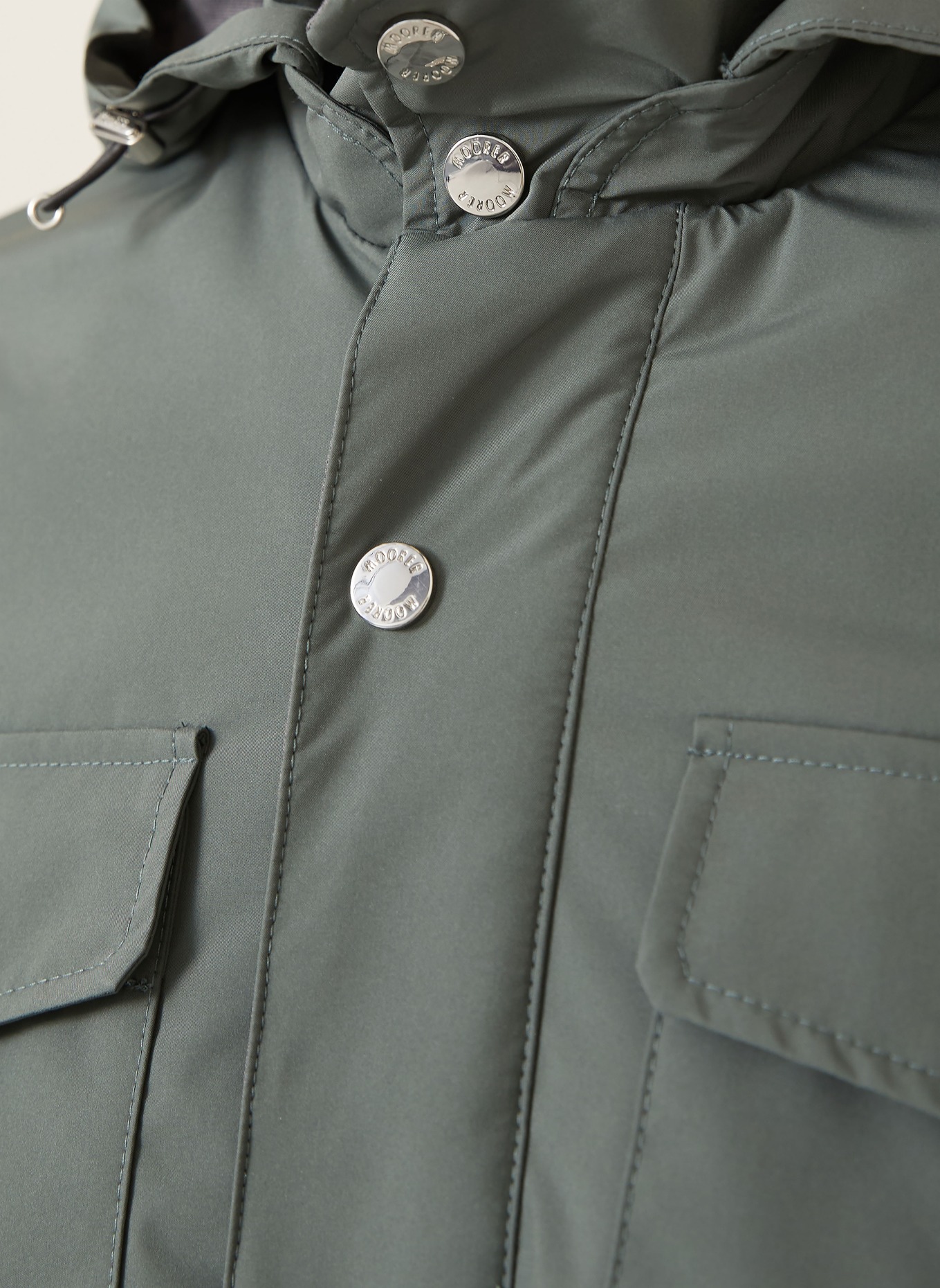 MOORER Blouson FENZI mit abnehmbarer Kapuze: PETROL