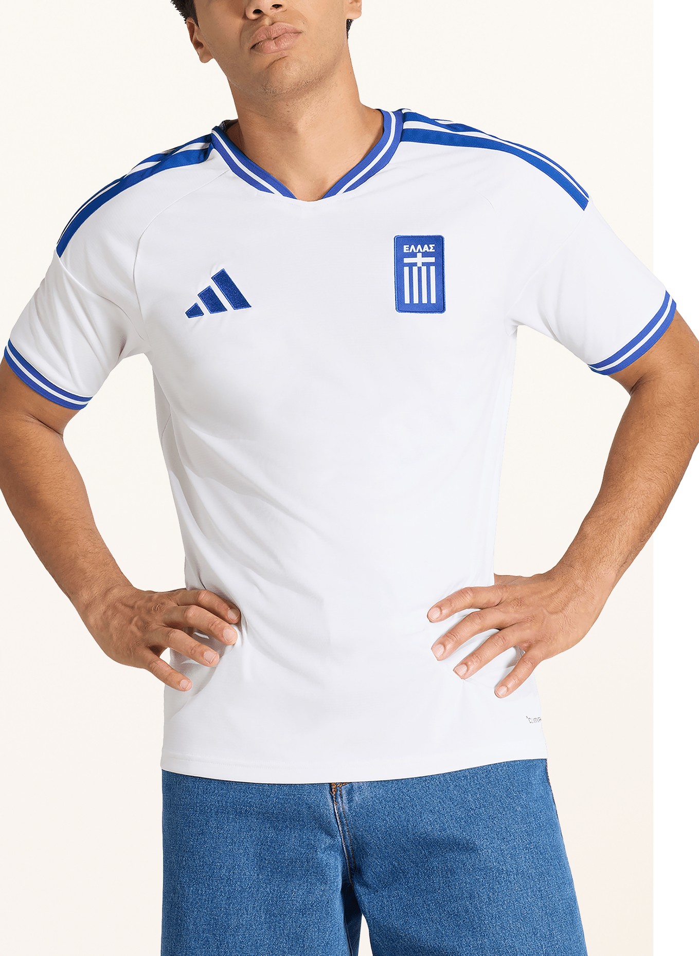 adidas Heimtrikot GRIECHENLAND 26: WEISS / BLAU