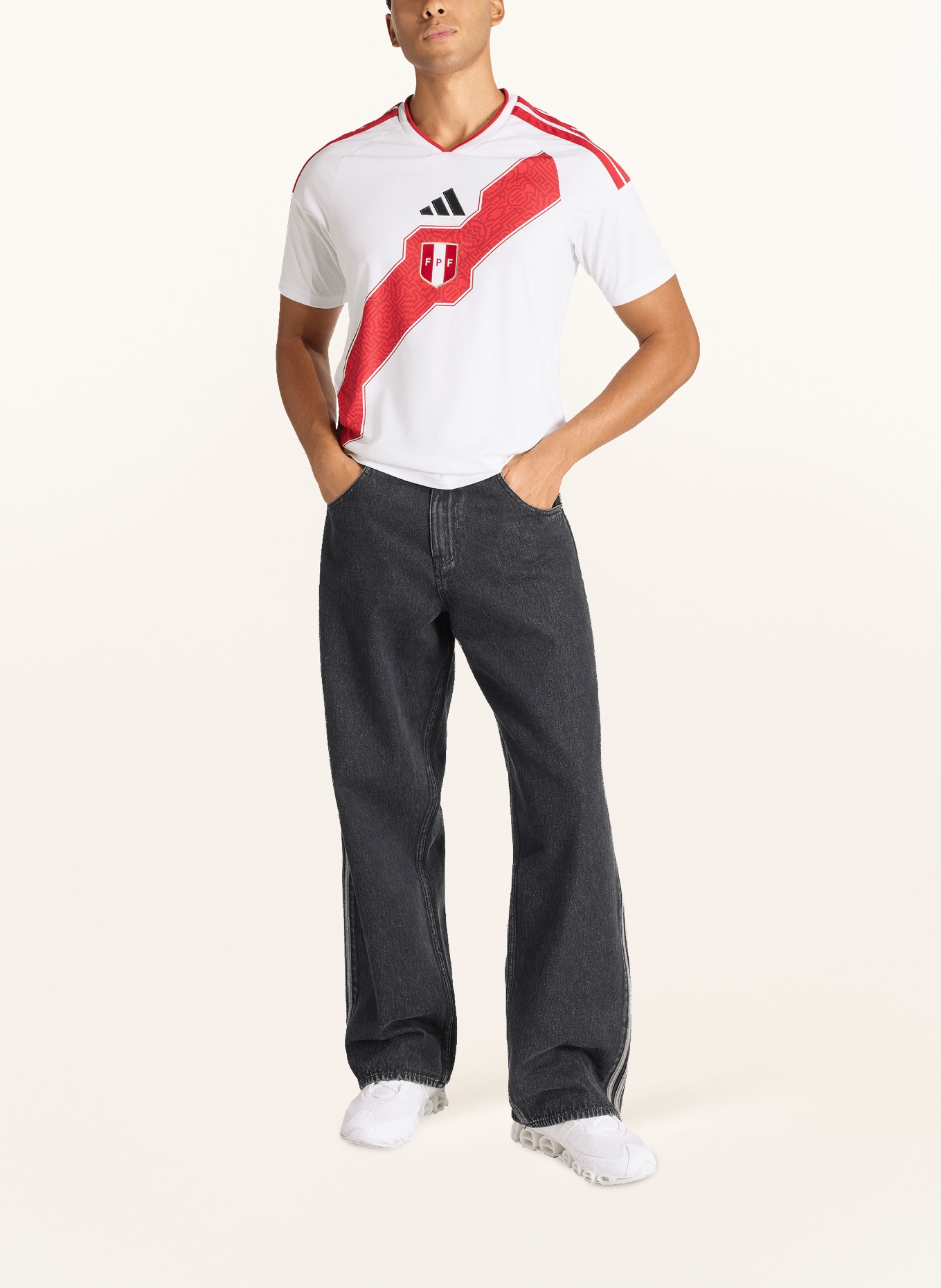 adidas Heimtrikot PERU 26: WEISS / ROT