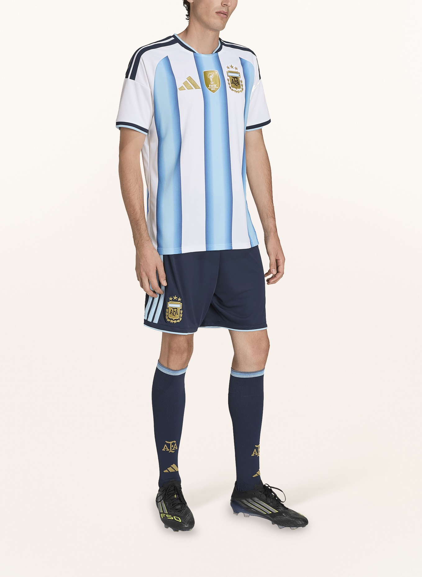 adidas Heimtrikothose ARGENTINIA 26 für Herren: DUNKELBLAU / HELLBLAU