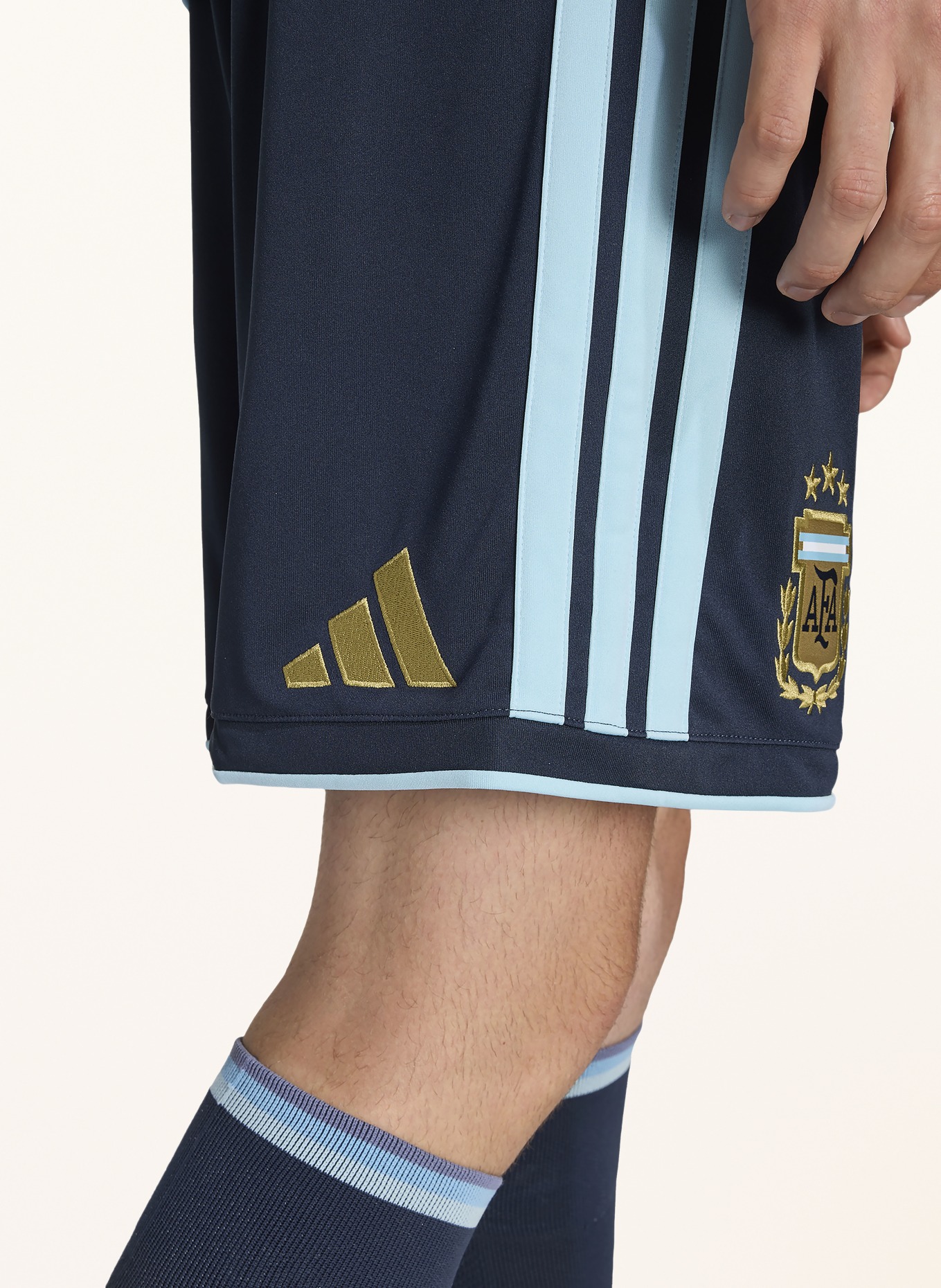 adidas Heimtrikothose ARGENTINIA 26 für Herren: DUNKELBLAU / HELLBLAU