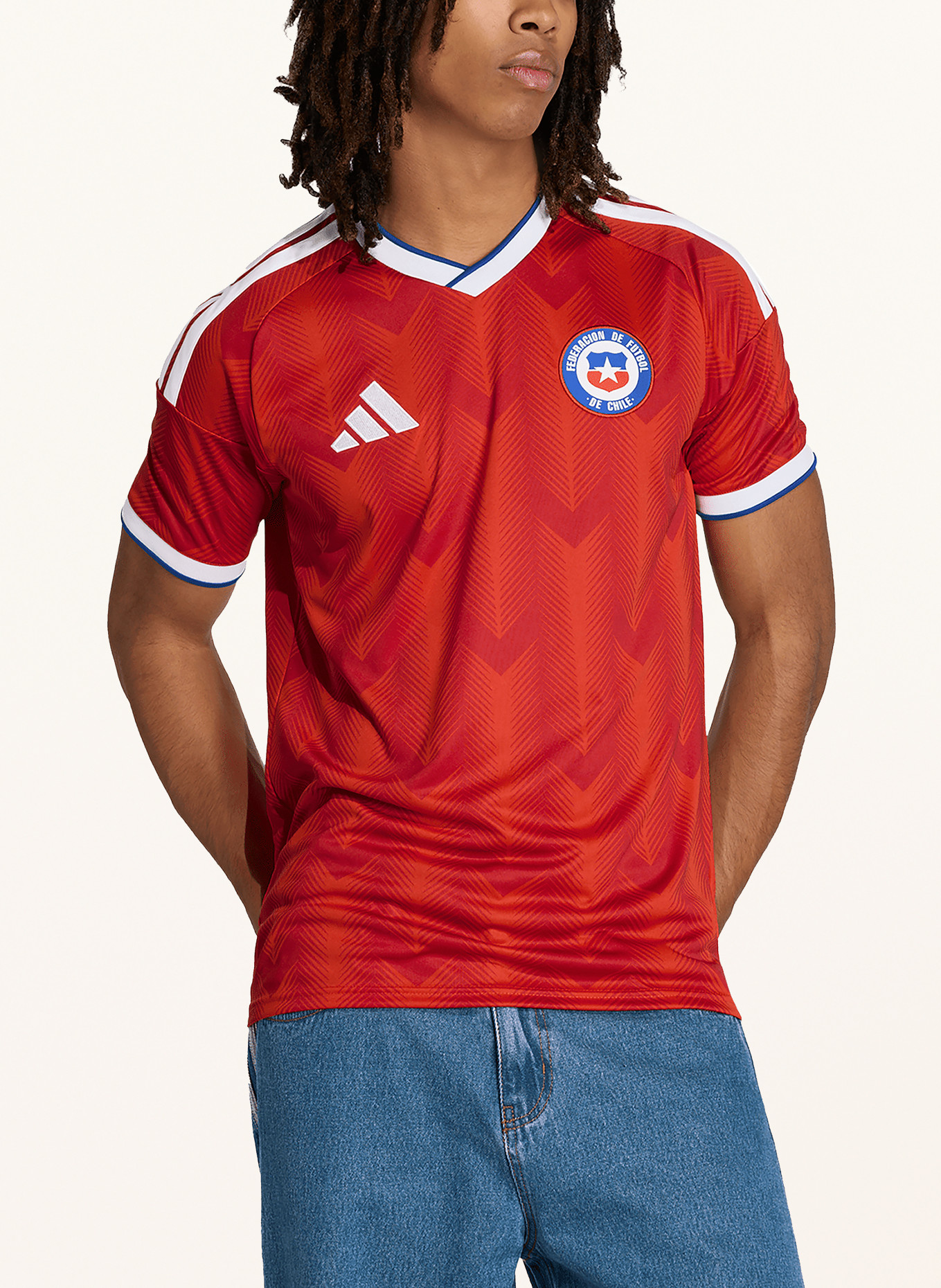 adidas Home jersey CHILE 26: RED / BLUE / WHITE