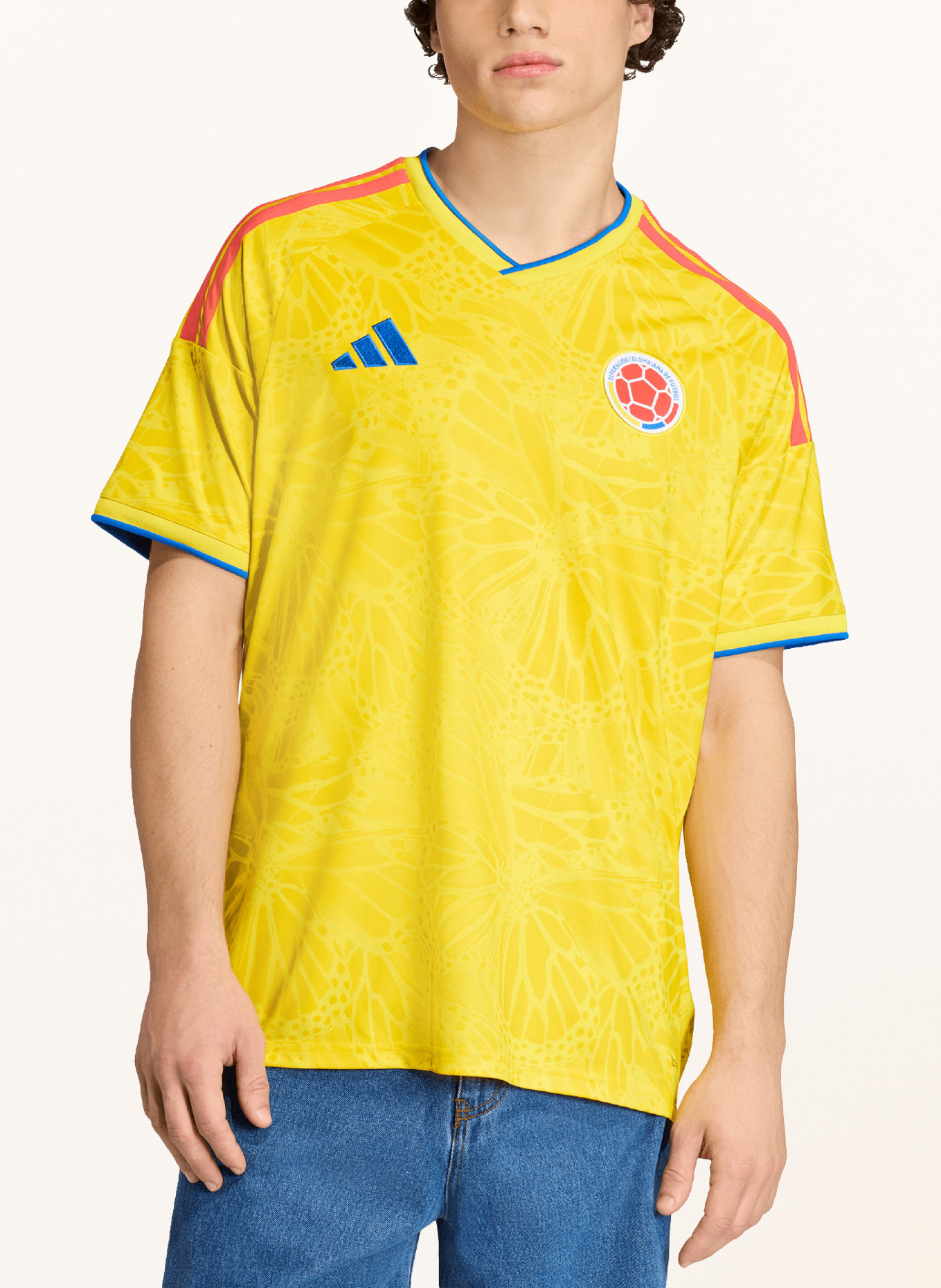 adidas Heimtrikot KOLUMBIEN 26 für Herren: GELB / ROT / BLAU