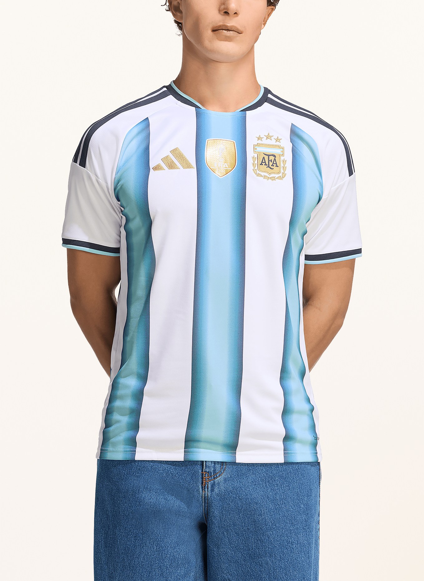 adidas Heimtrikot ARGENTINA 26 für Herren: WEISS / HELLBLAU / SCHWARZ