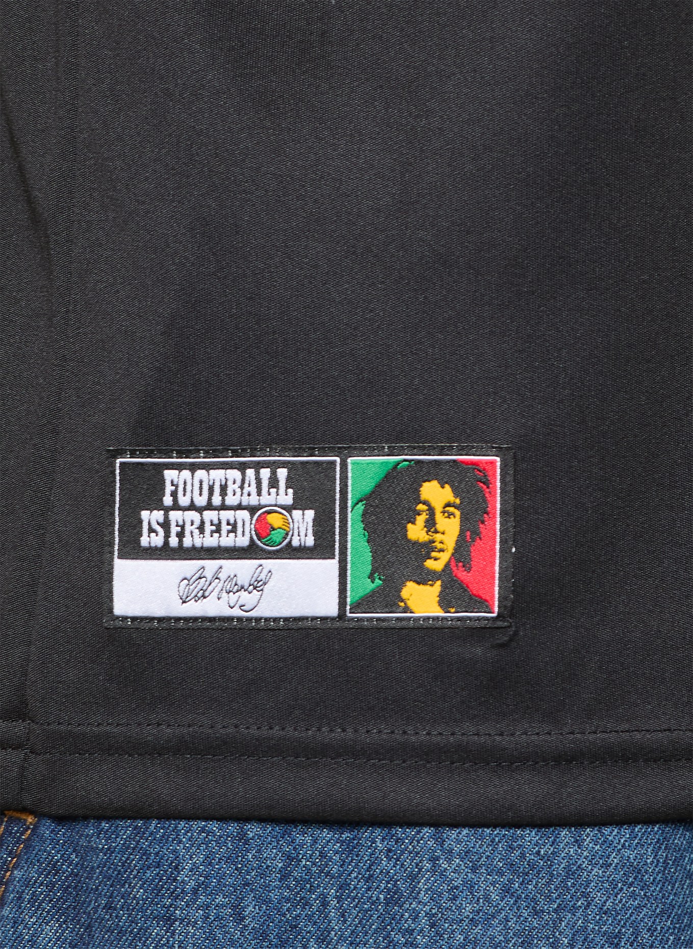 adidas JAMAICA 26 AWAY warm-up shirt: BLACK / RED / GREEN