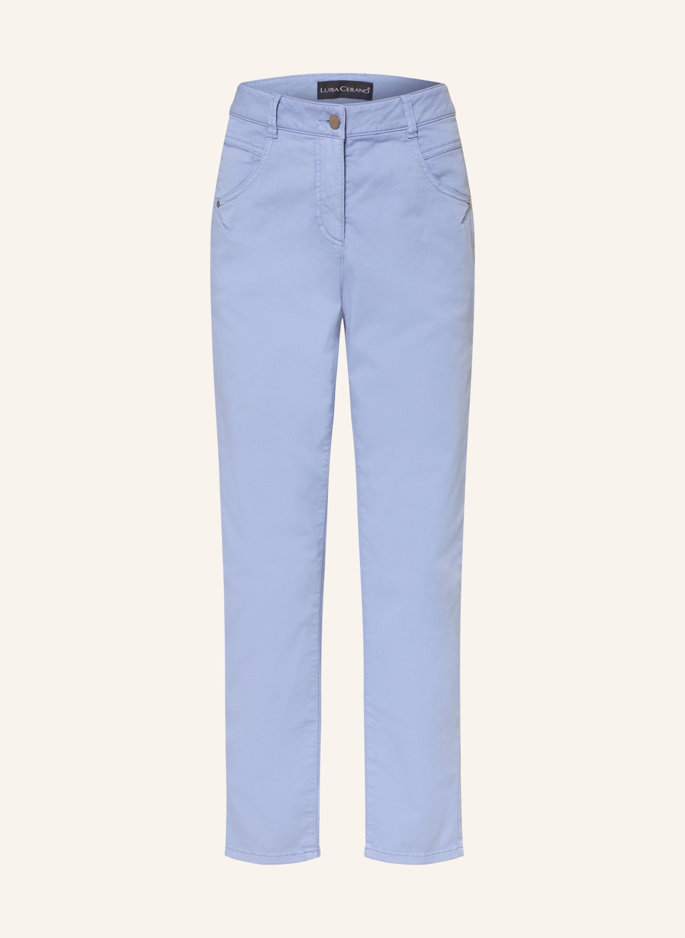 LUISA CERANO Trousers: BLUE GRAY