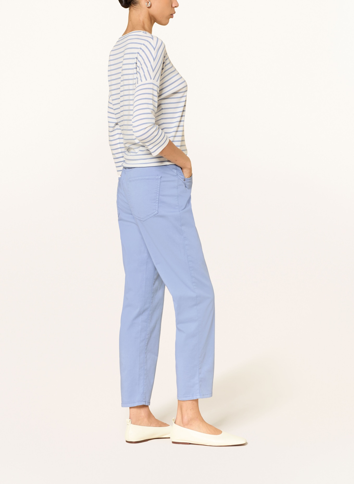 LUISA CERANO Trousers: BLUE GRAY