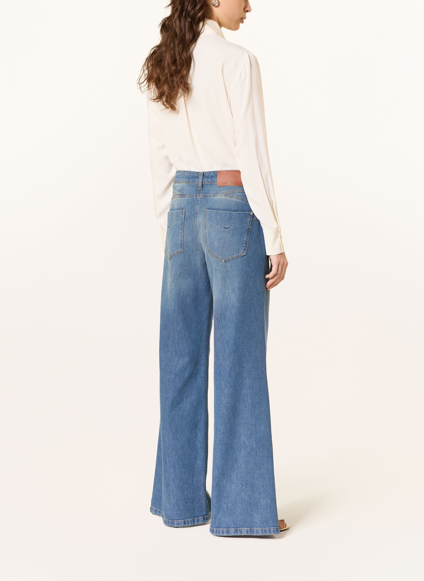 LUISA CERANO Hemdbluse mit Seide: ECRU