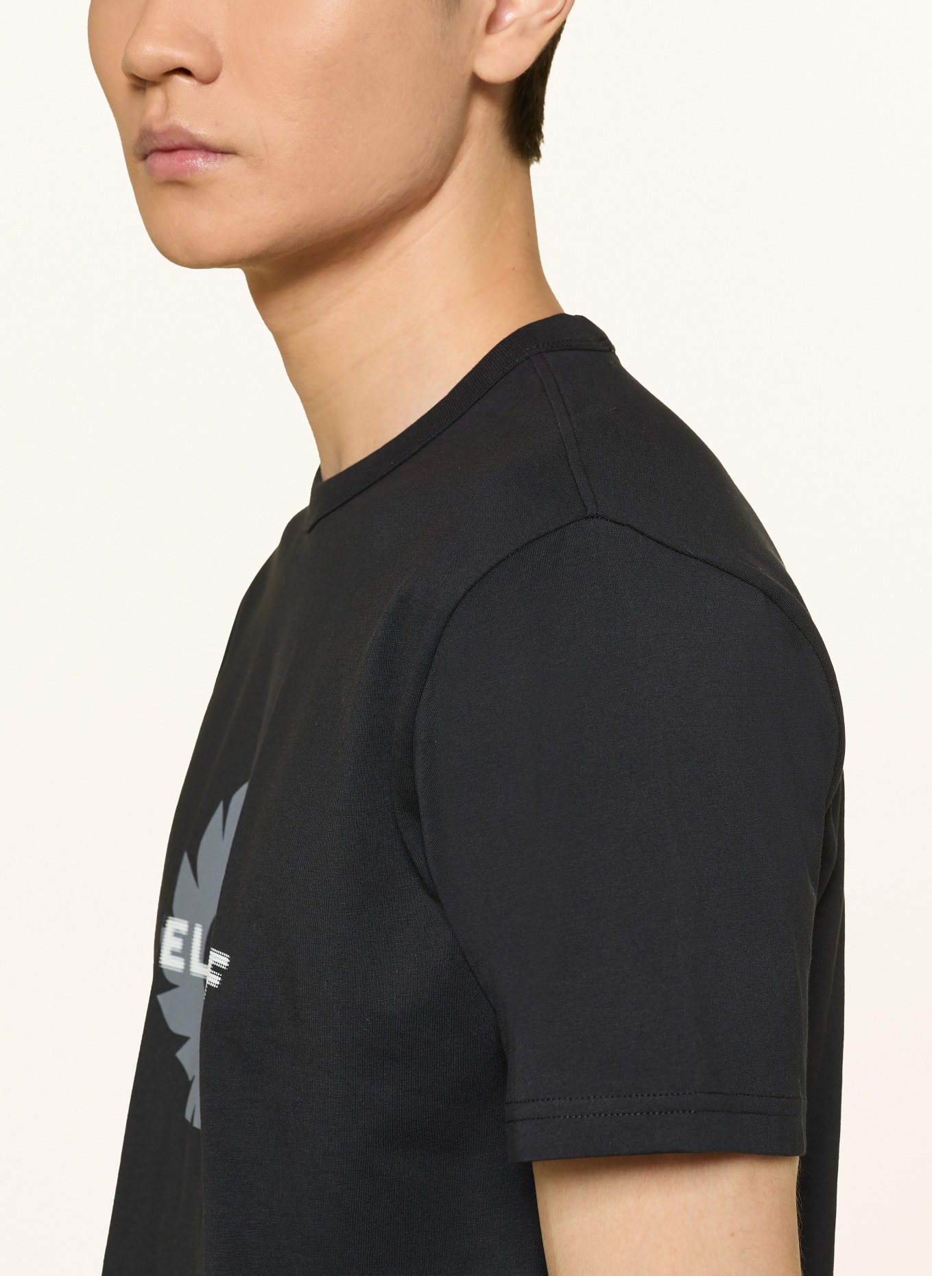 BELSTAFF T-shirt SURFACE: CZARNY / SZARY