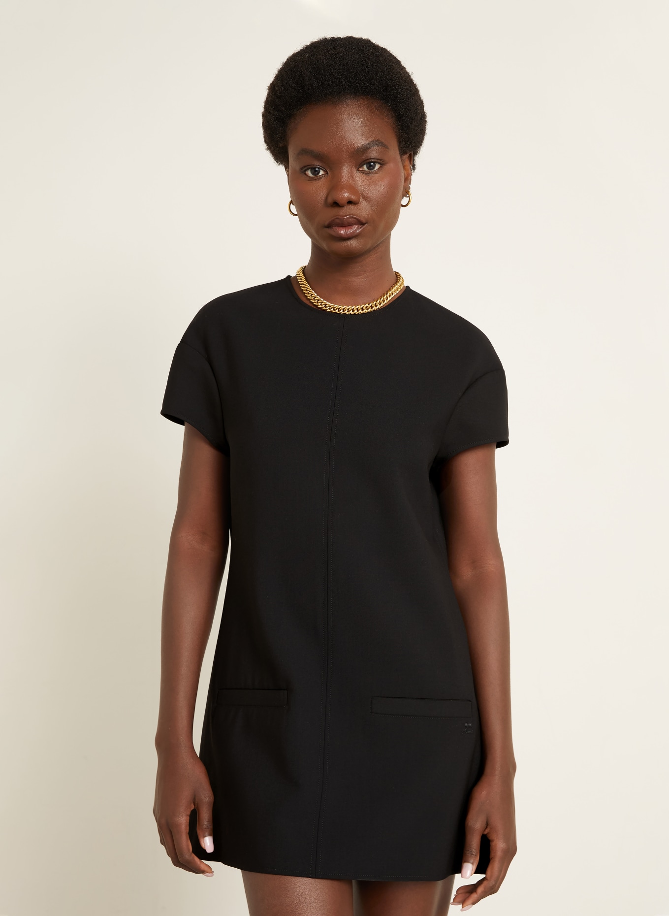 Courrèges Kleid: SCHWARZ
