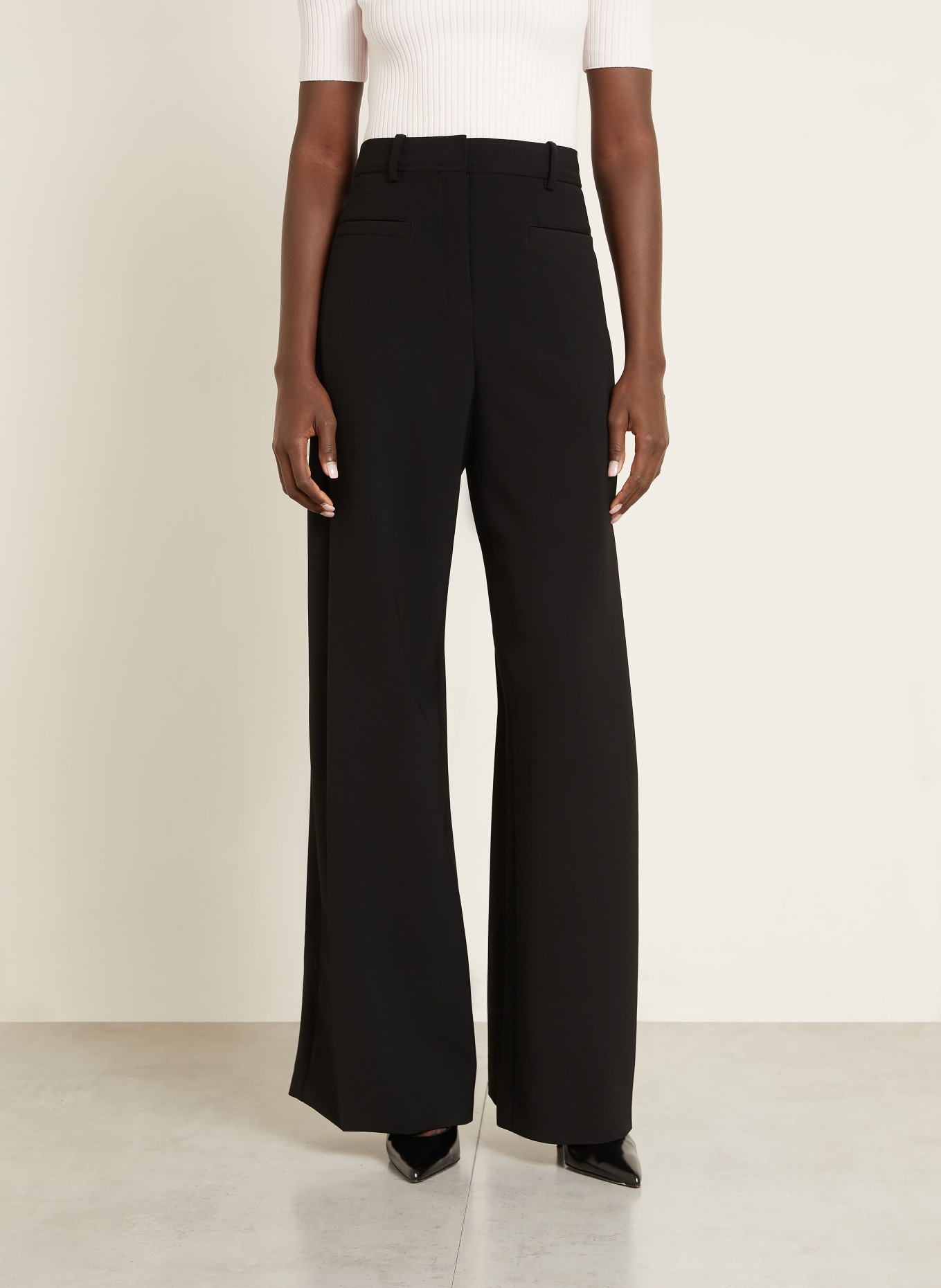 Courrèges Marlenehose: SCHWARZ