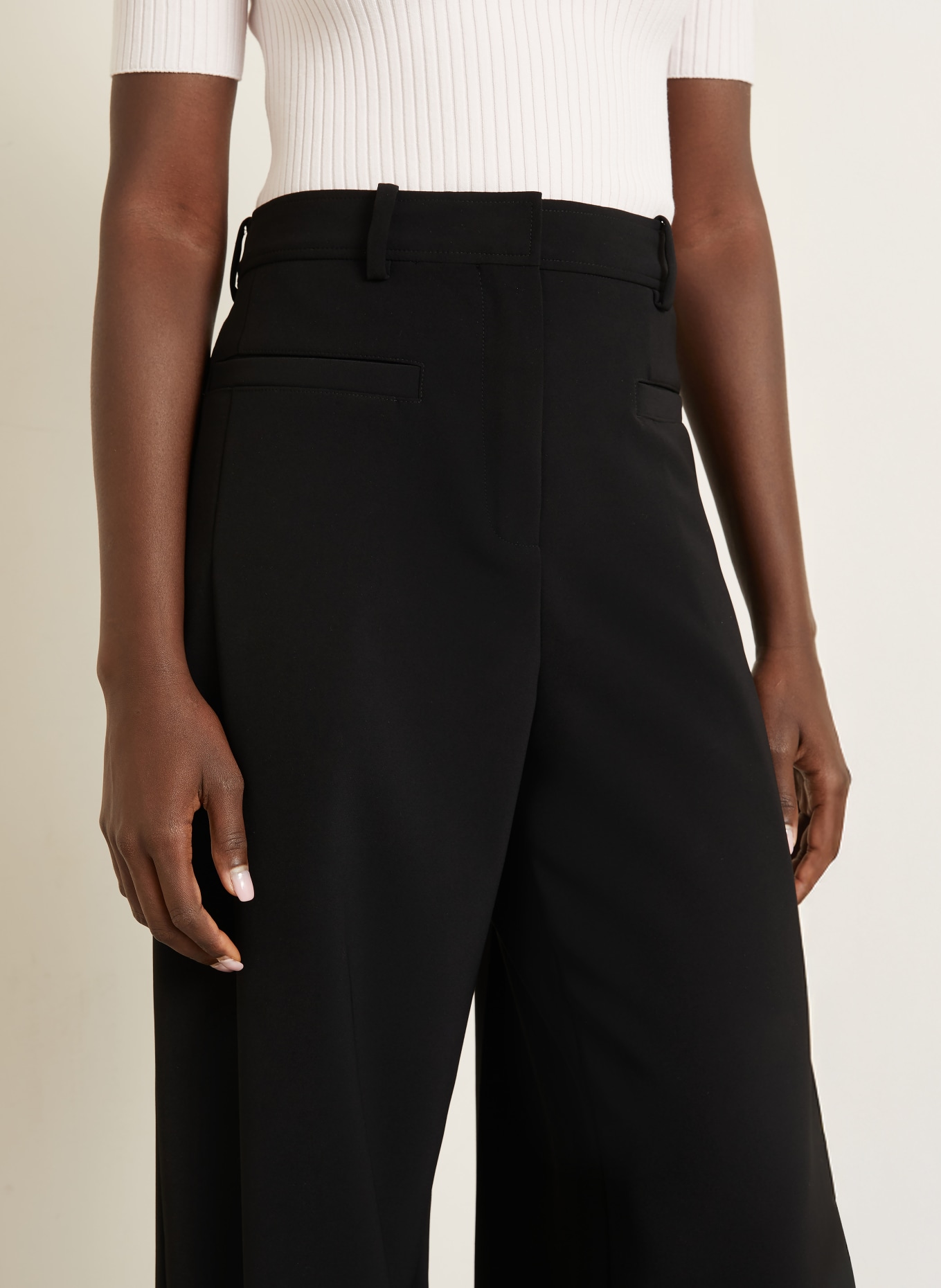 Courrèges Marlenehose: SCHWARZ