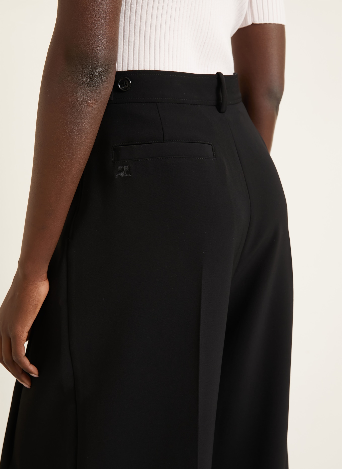 Courrèges Marlenehose: SCHWARZ