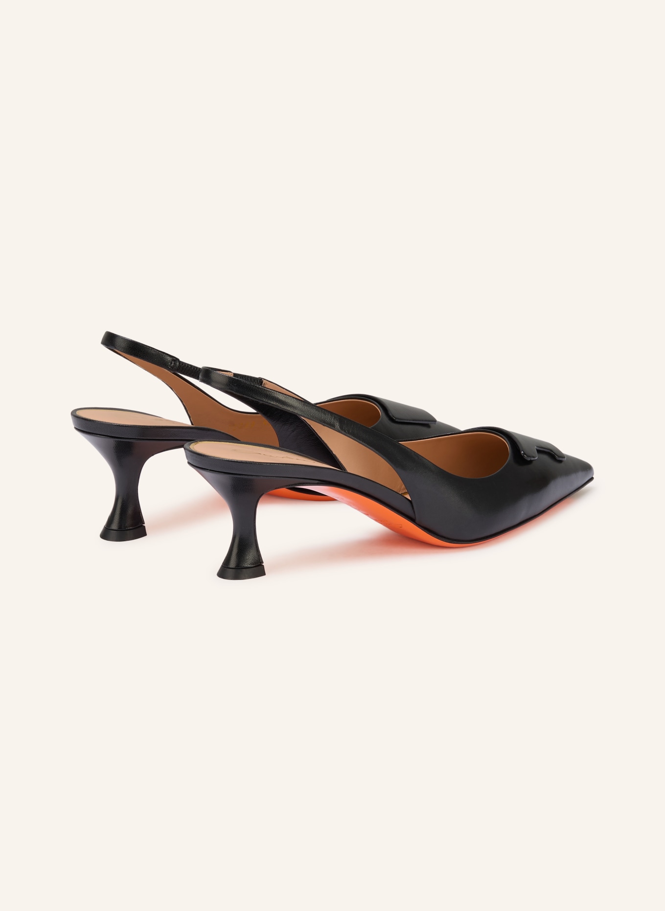 Santoni Slingpumps TAYLOR: SCHWARZ