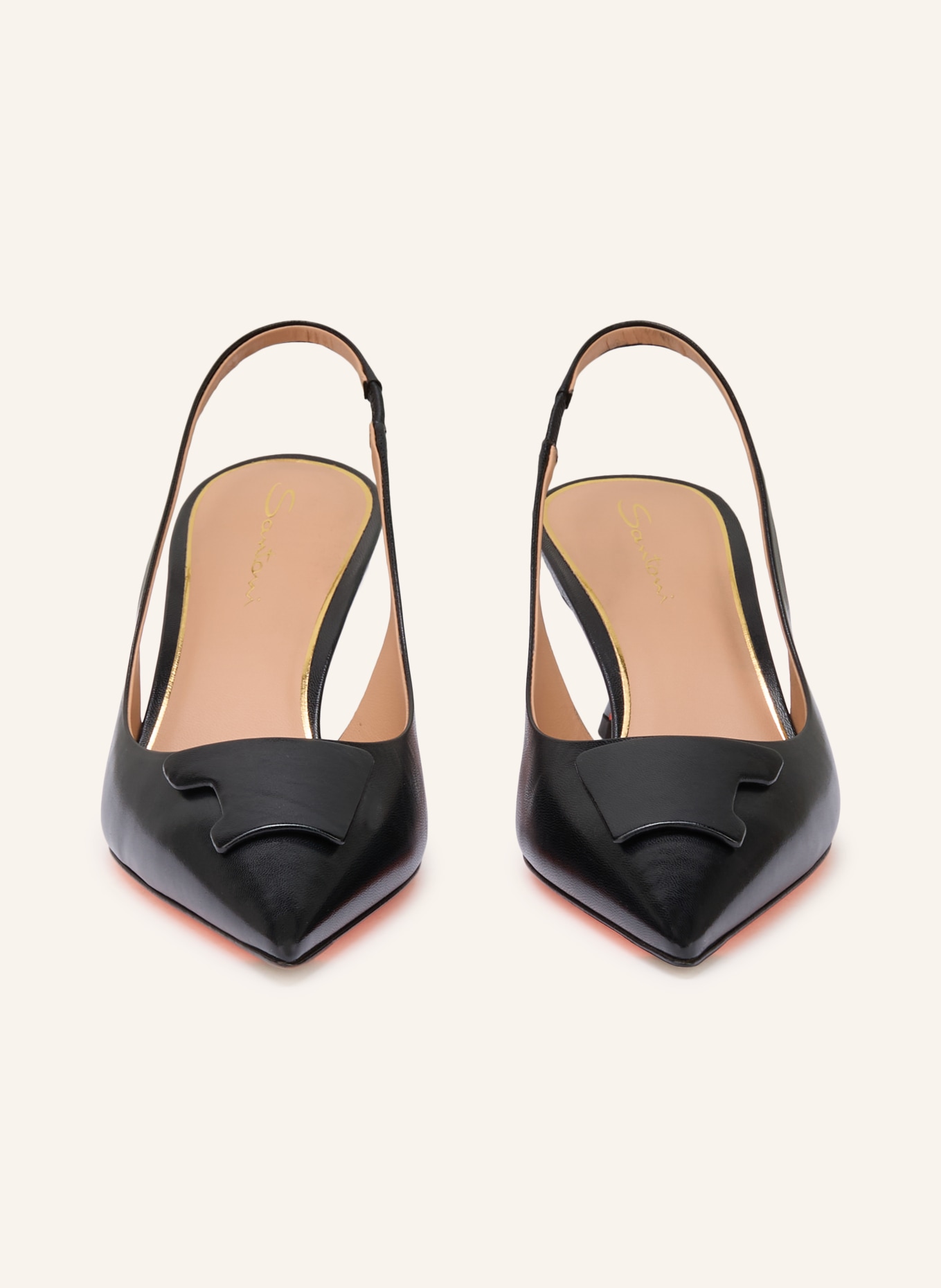 Santoni Slingpumps TAYLOR: SCHWARZ