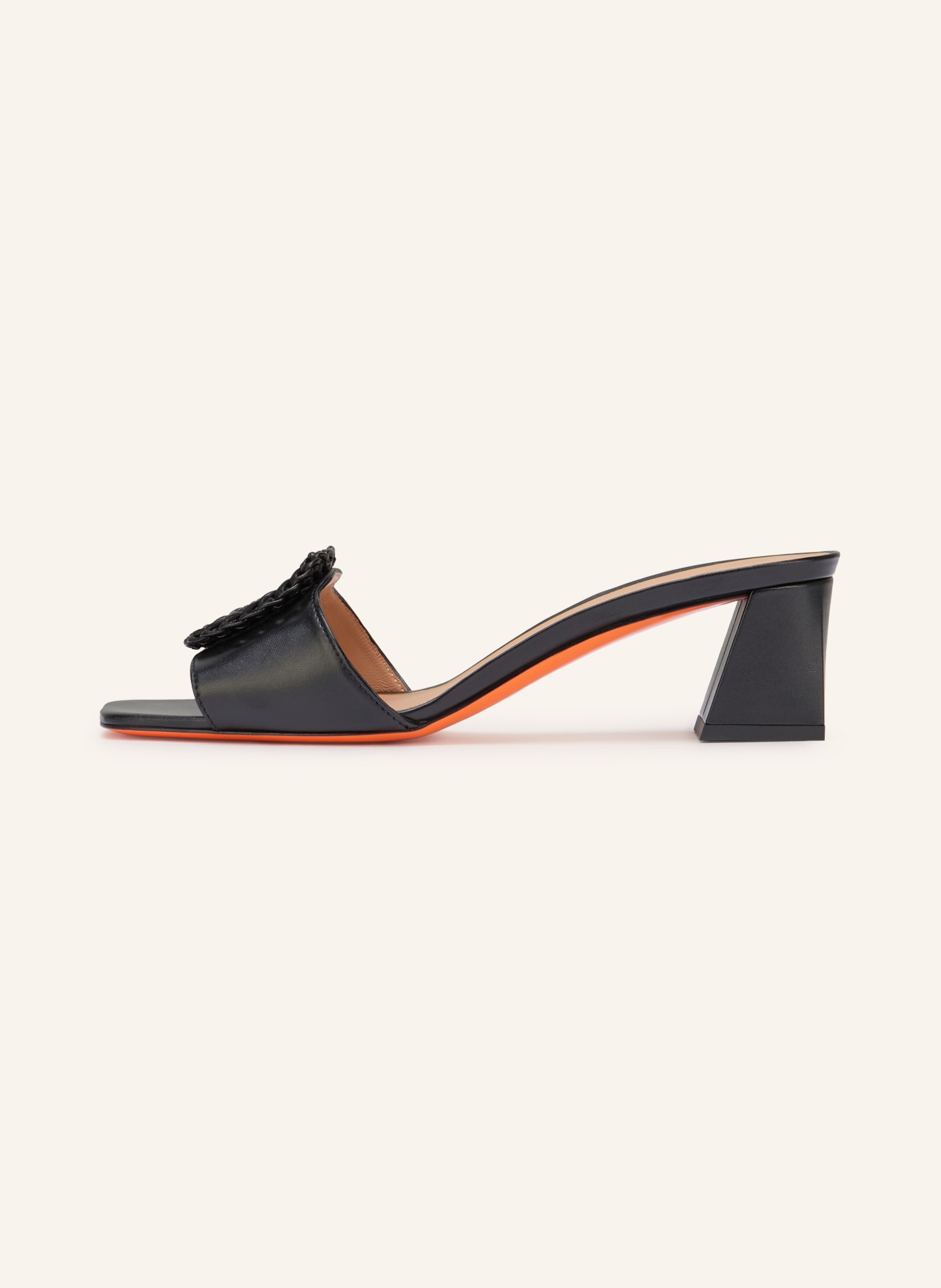Santoni Mules COROLLE: SCHWARZ