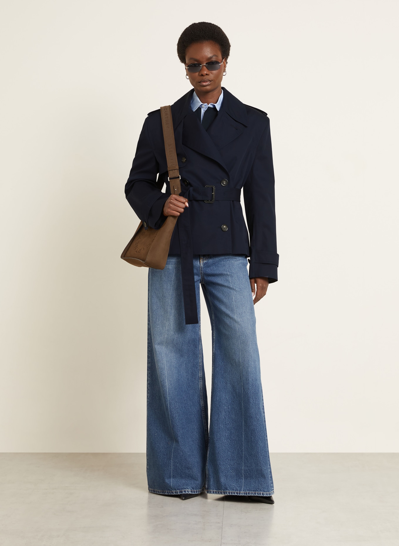 STELLA McCARTNEY Trench-Jacke: DUNKELBLAU