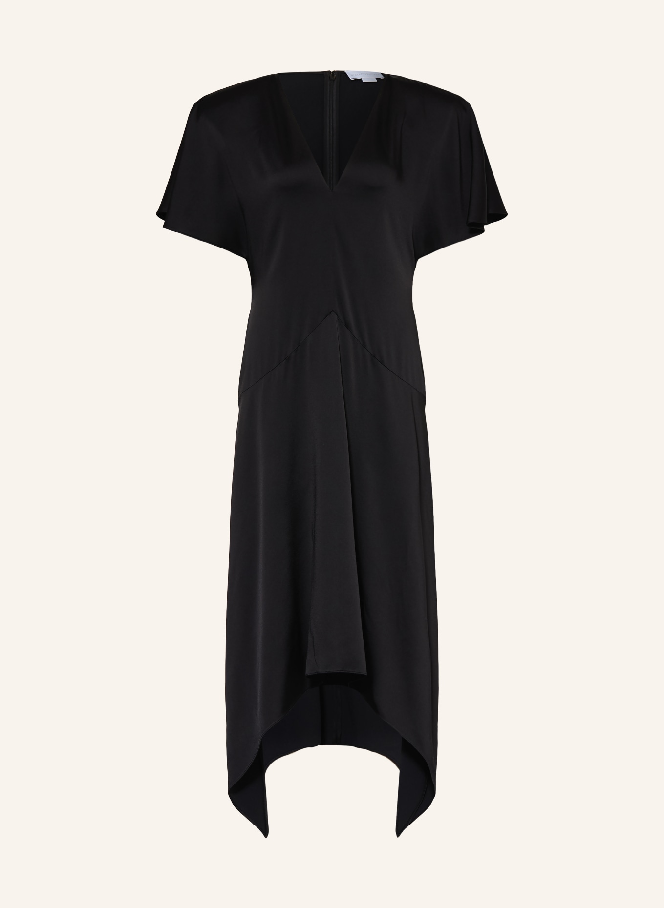 STELLA McCARTNEY Satinkleid: SCHWARZ