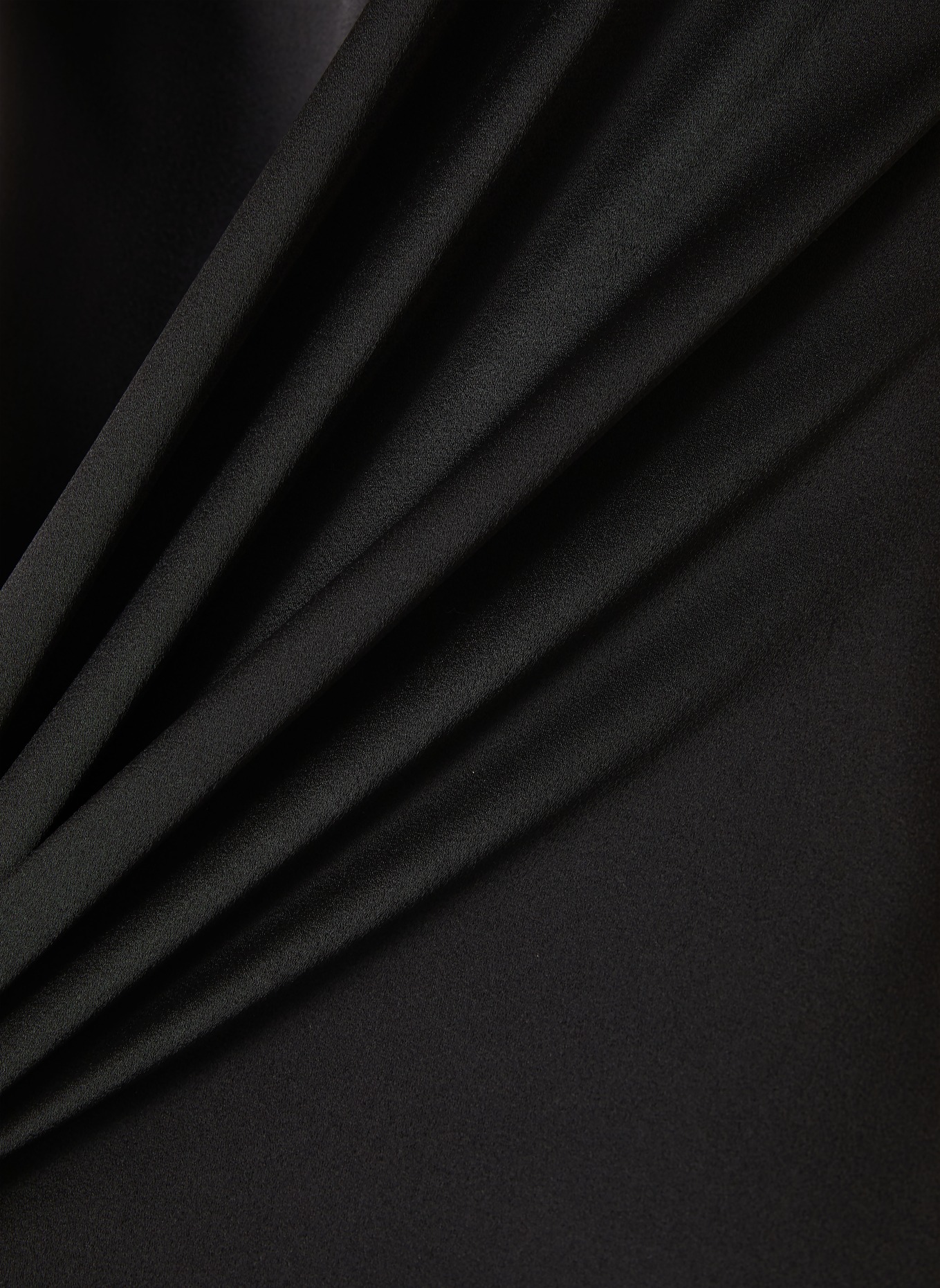 STELLA McCARTNEY Satinkleid: SCHWARZ