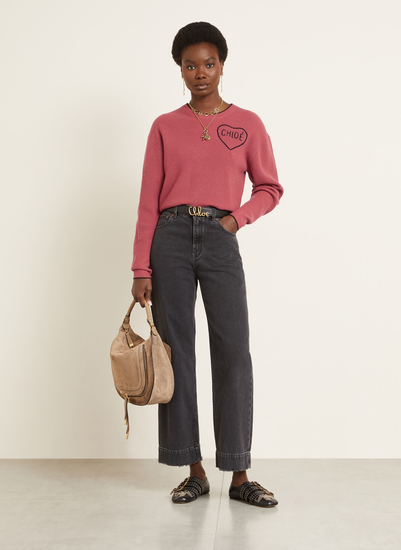 Chloé Pullover: HELLROT