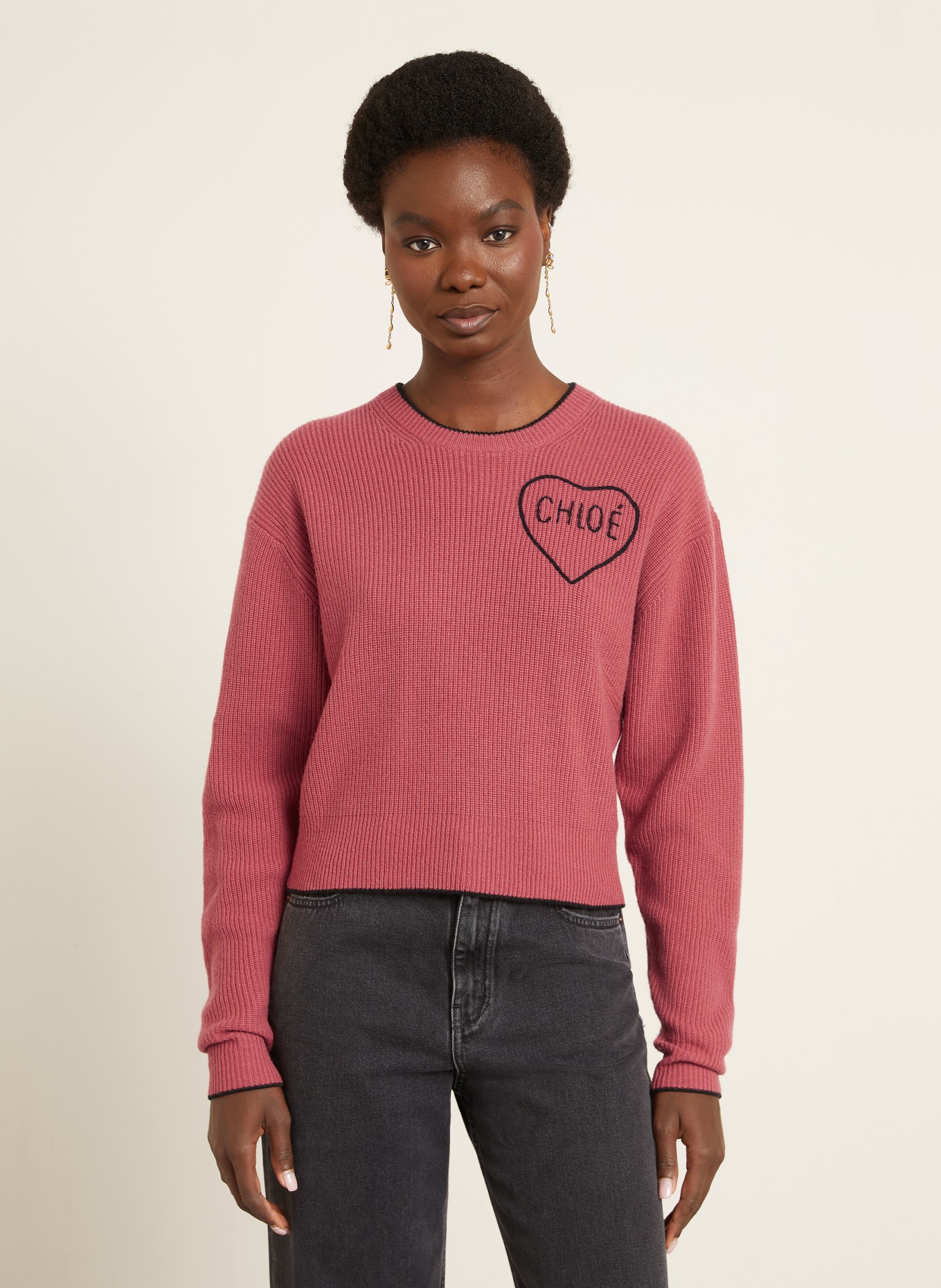 Chloé Pullover: HELLROT