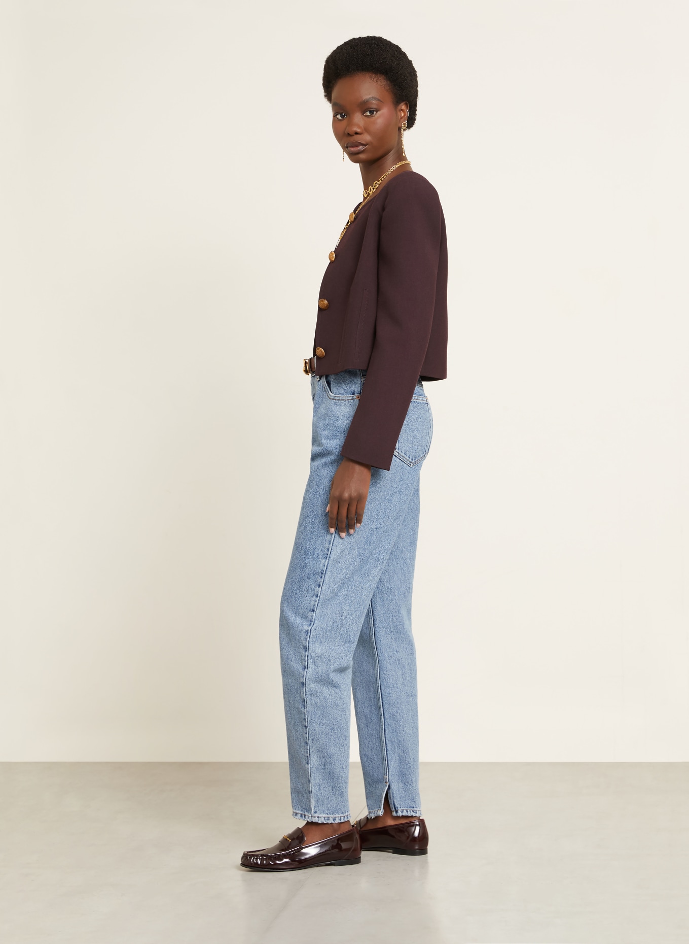 Chloé Mom Jeans: 40P Tiger Blue