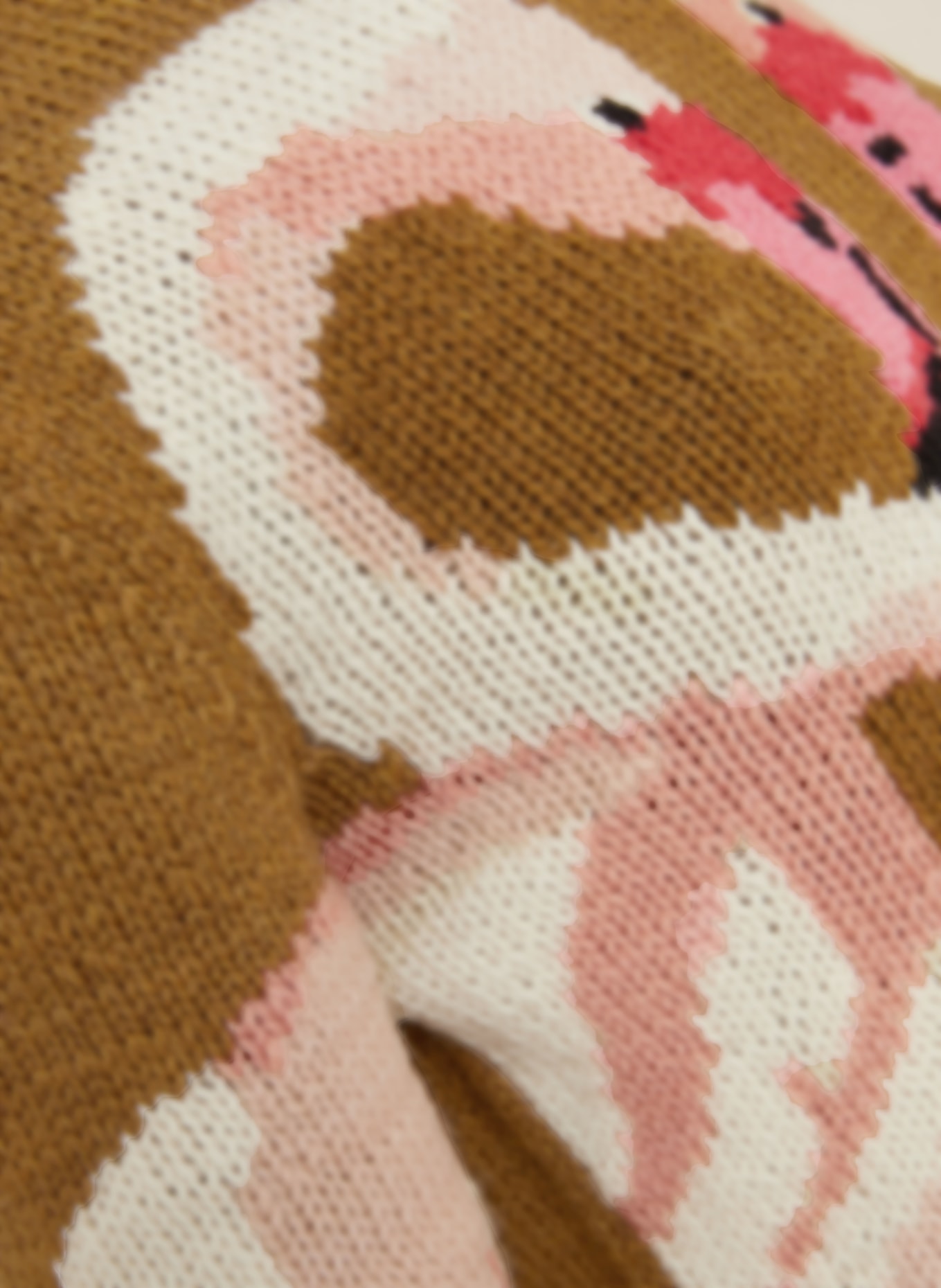 Chloé Pullover: CAMEL / ROSA / CREME