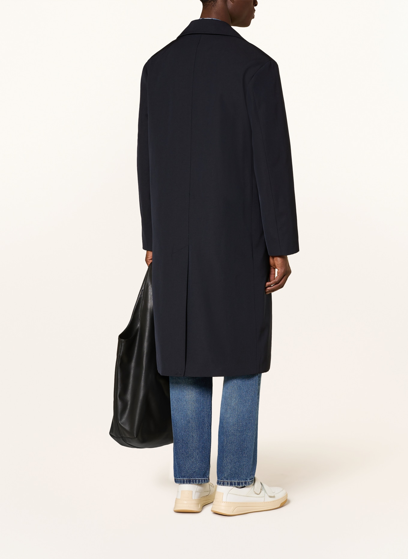 A.P.C. CROISÉ coat: DARK BLUE