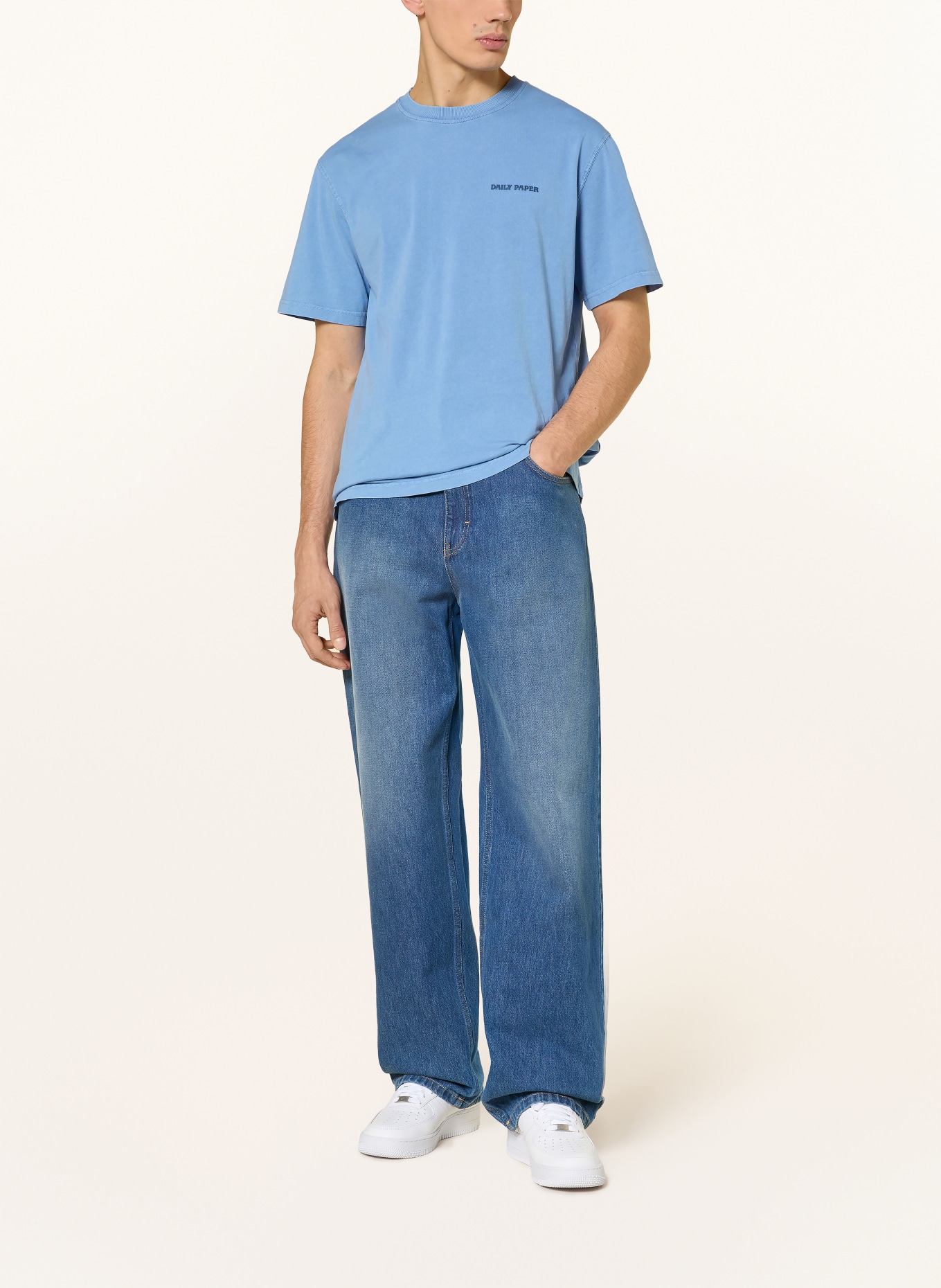 DAILY PAPER T-Shirt DIAS: BLAU