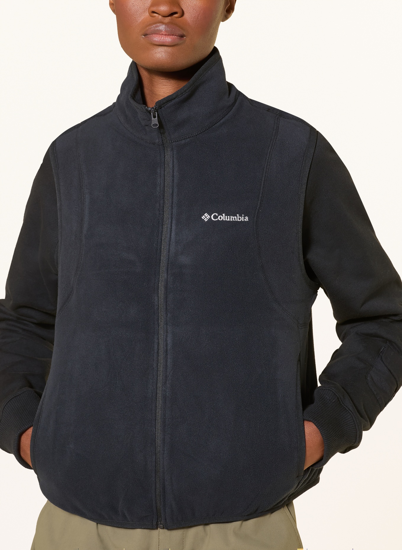 Columbia VITAL VALLEY™ fleece vest: BLACK