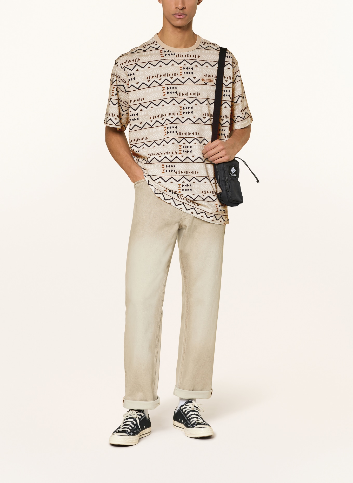 Columbia T-Shirt CSC™ HEAVYWEIGHT: BEIGE / GRAU / SCHWARZ