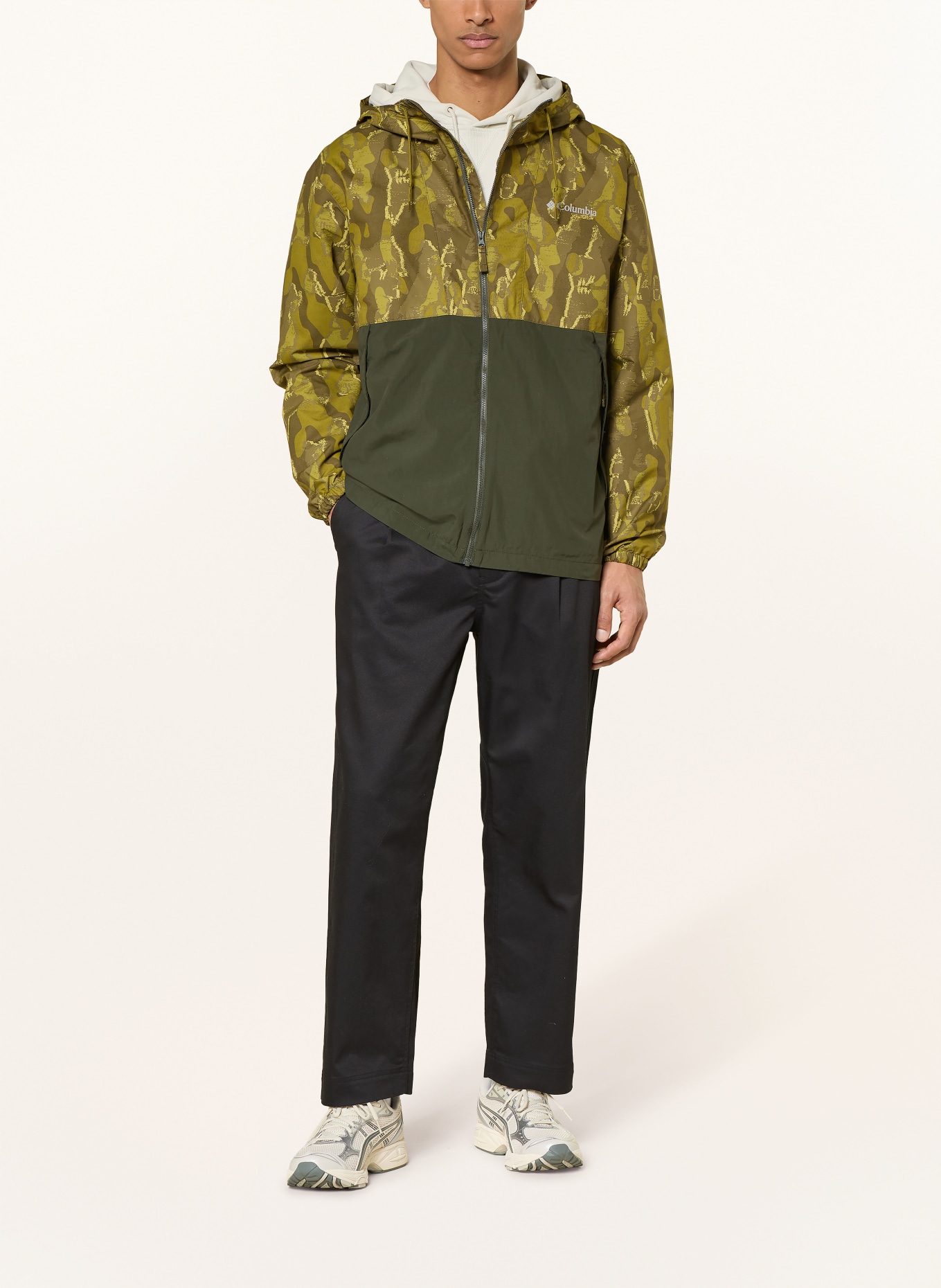 Columbia Windbreaker SPIRE VALLEY™ NOVELTY: SCHWARZ / OLIV / HELLGRÜN