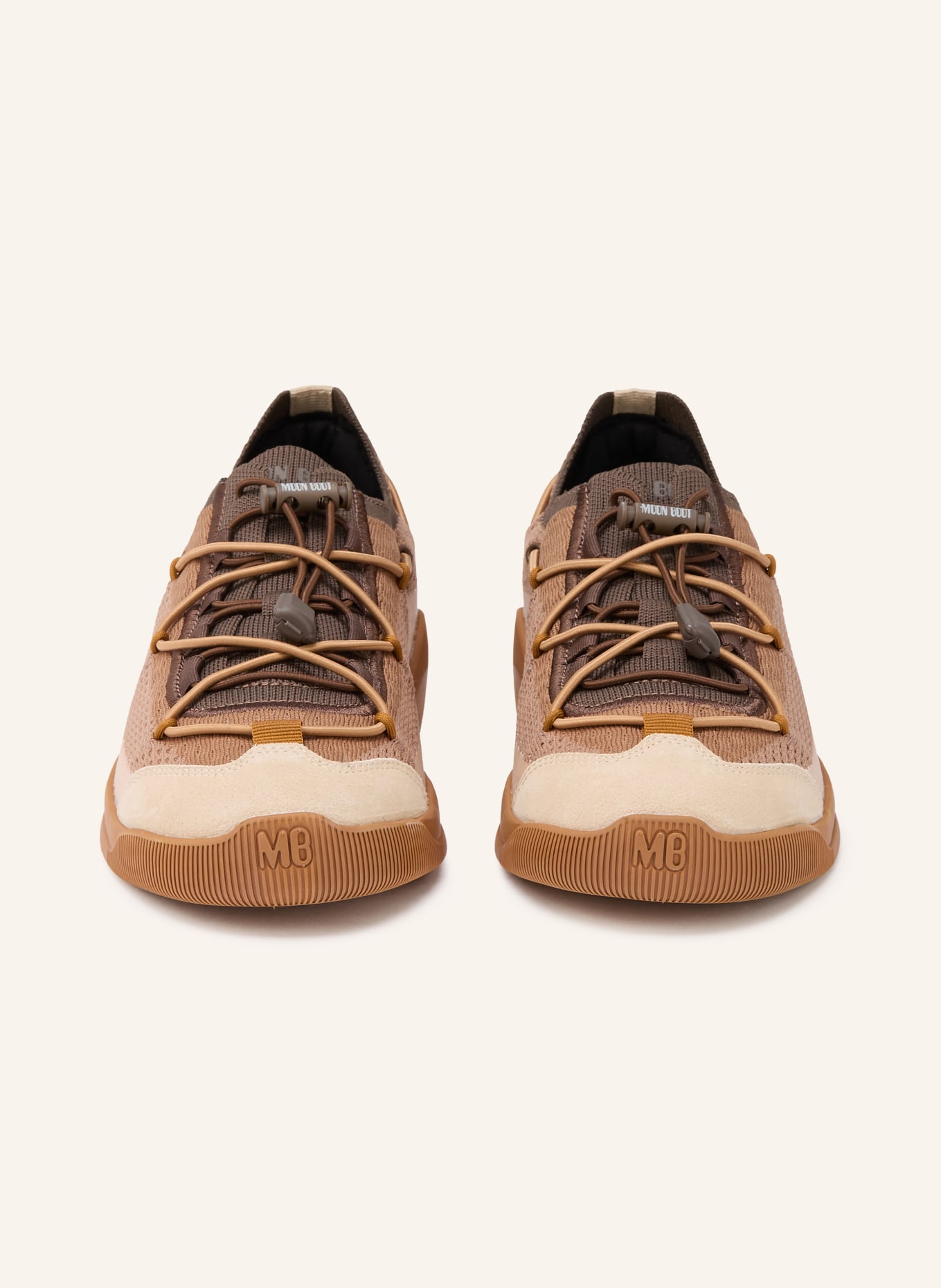 MOON BOOT Sneakersy MOONLIGHT: BRĄZOWY / CIEMNOBRĄZOWY / BEŻOWY