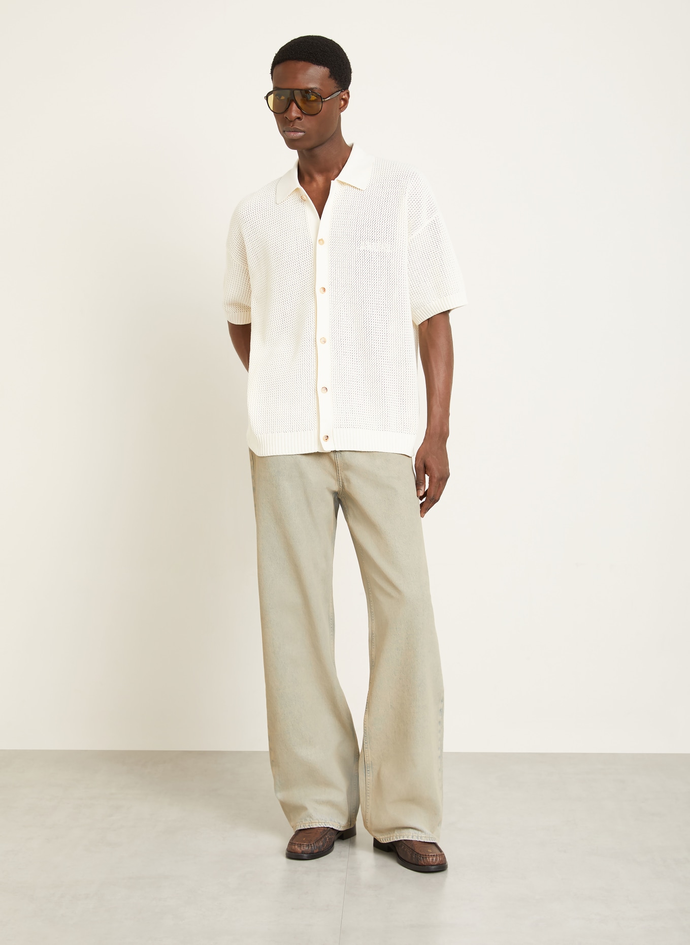 AMIRI Koszula wypoczynkowa Comfort Fit: ECRU