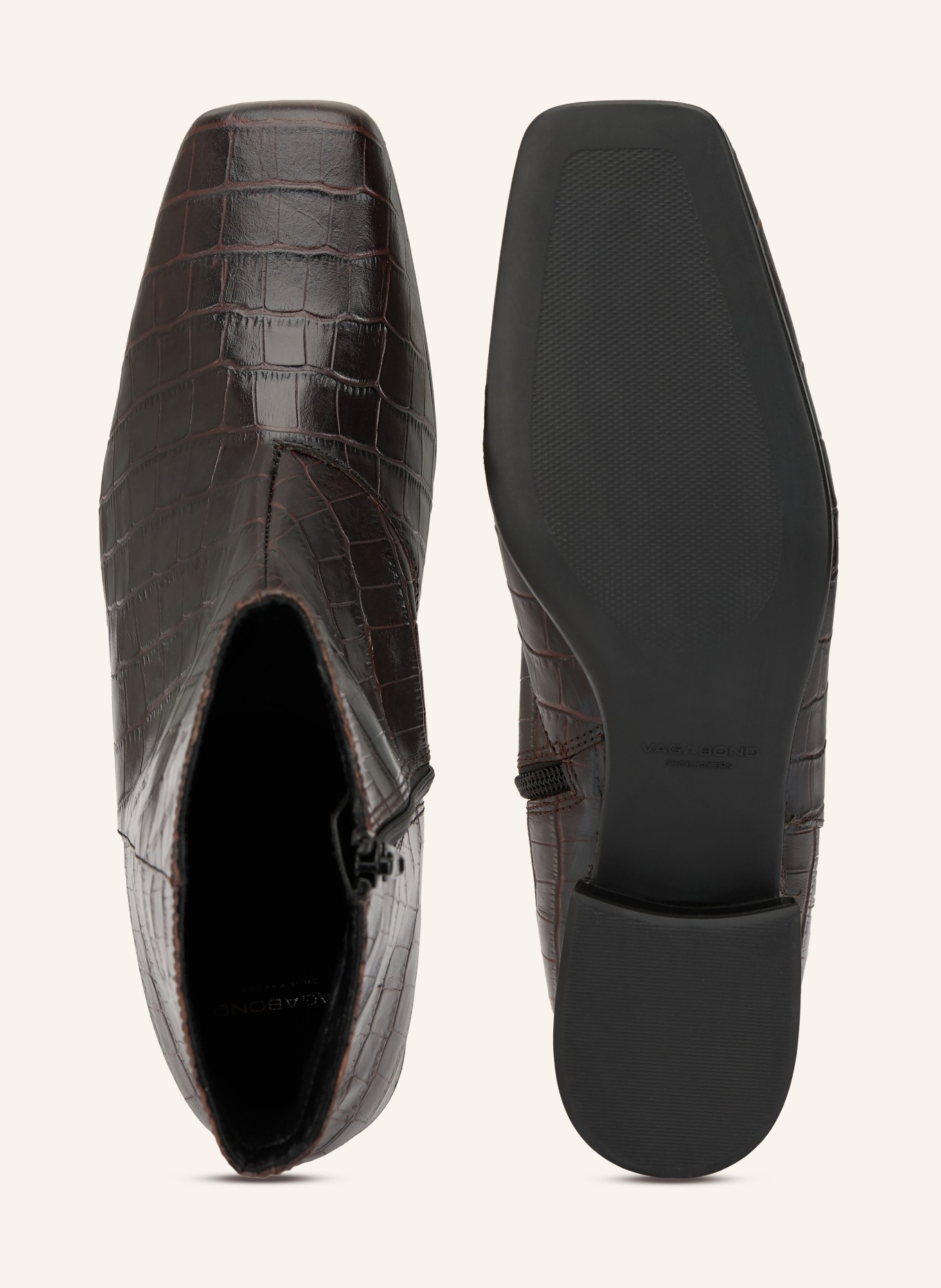 VAGABOND SHOEMAKERS Kotníkové boty MONA: TMAVĚ HNĚDÁ